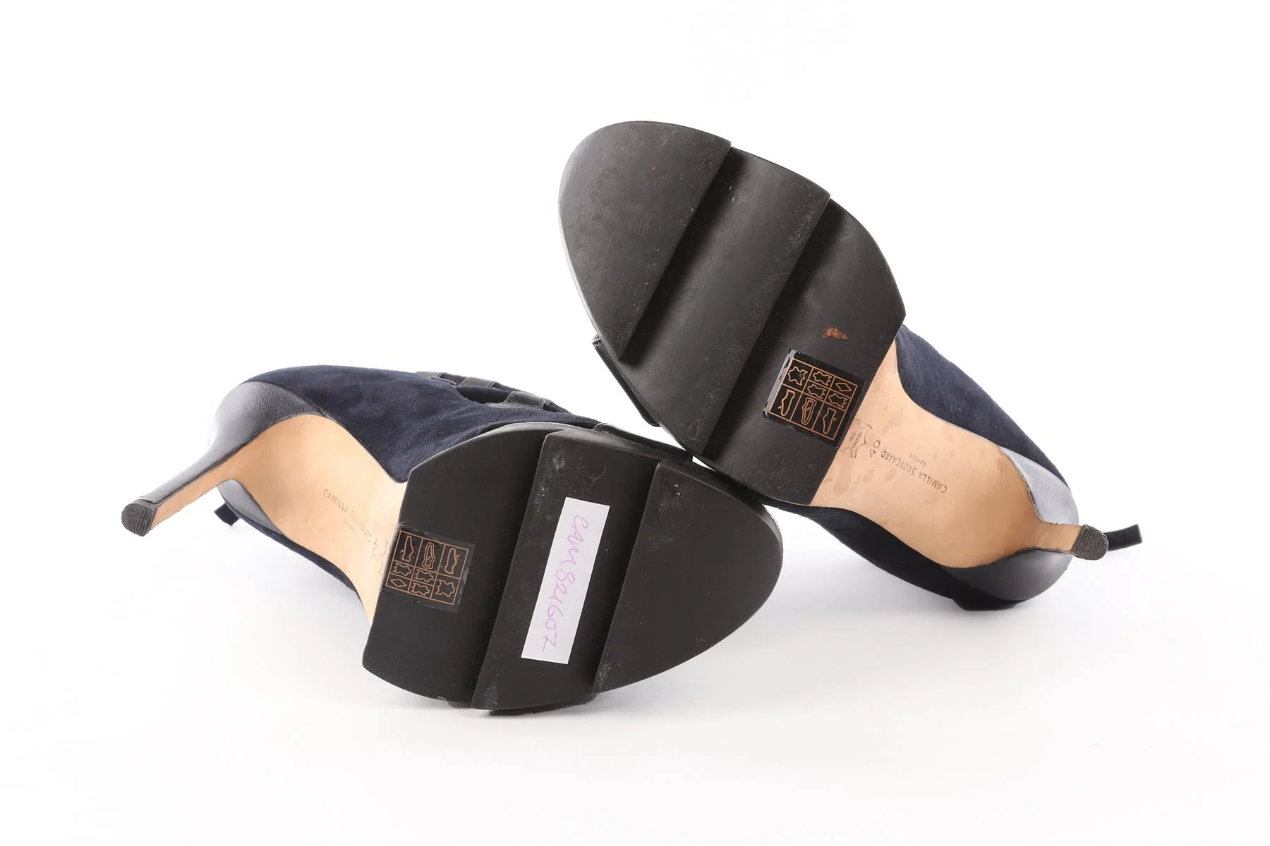 CAMILLA SKOVGAARD NAVY SUEDE ANKLE BOOTS EU 40 UK 7 US 10 - Image 6
