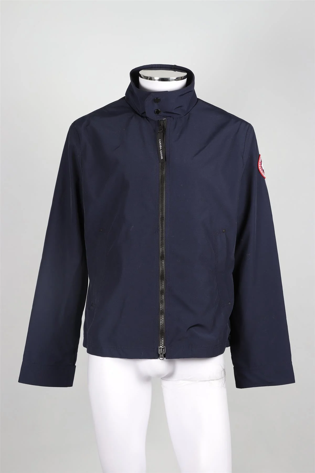 CANADA GOOSE NAVY MEN'S COTTON JACKET LARGE - Image 2