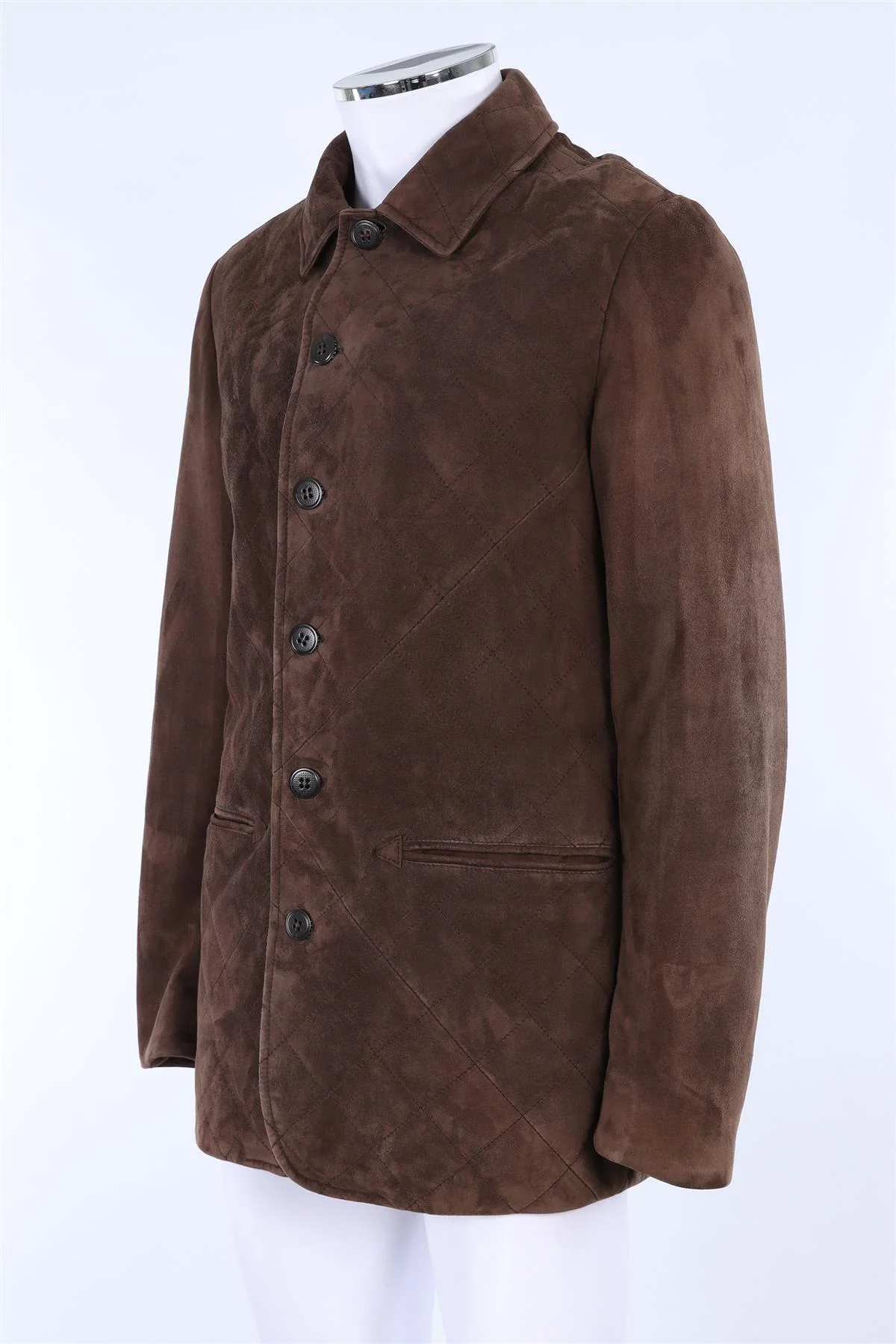 CANALI BROWN MEN'S SUEDE JACKET IT 50 UK/US 40 - Image 3