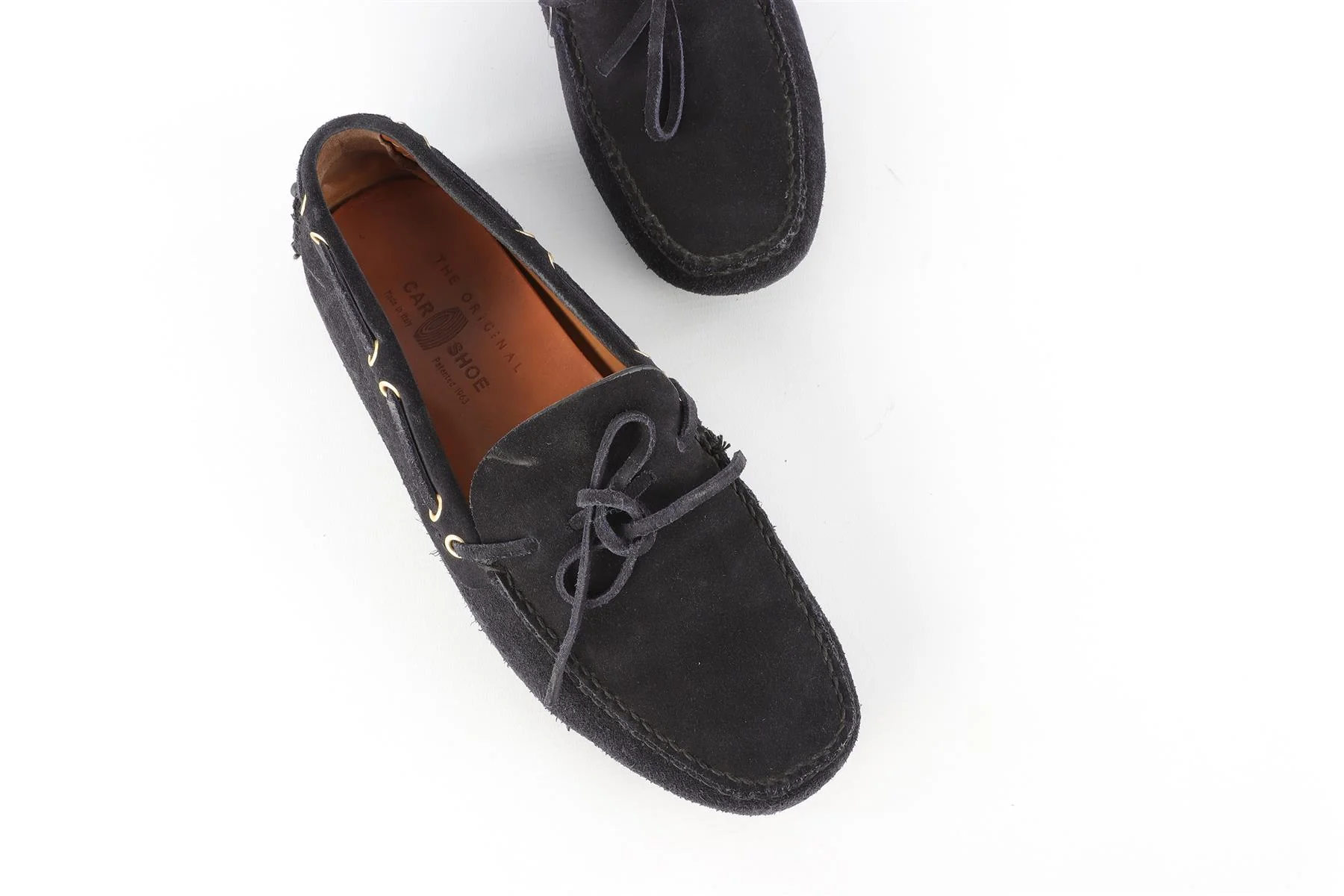 CAR SHOE NAVY MEN'S SUEDE LOAFERS EU 41.5 UK 7.5 US 8.5 - Image 4