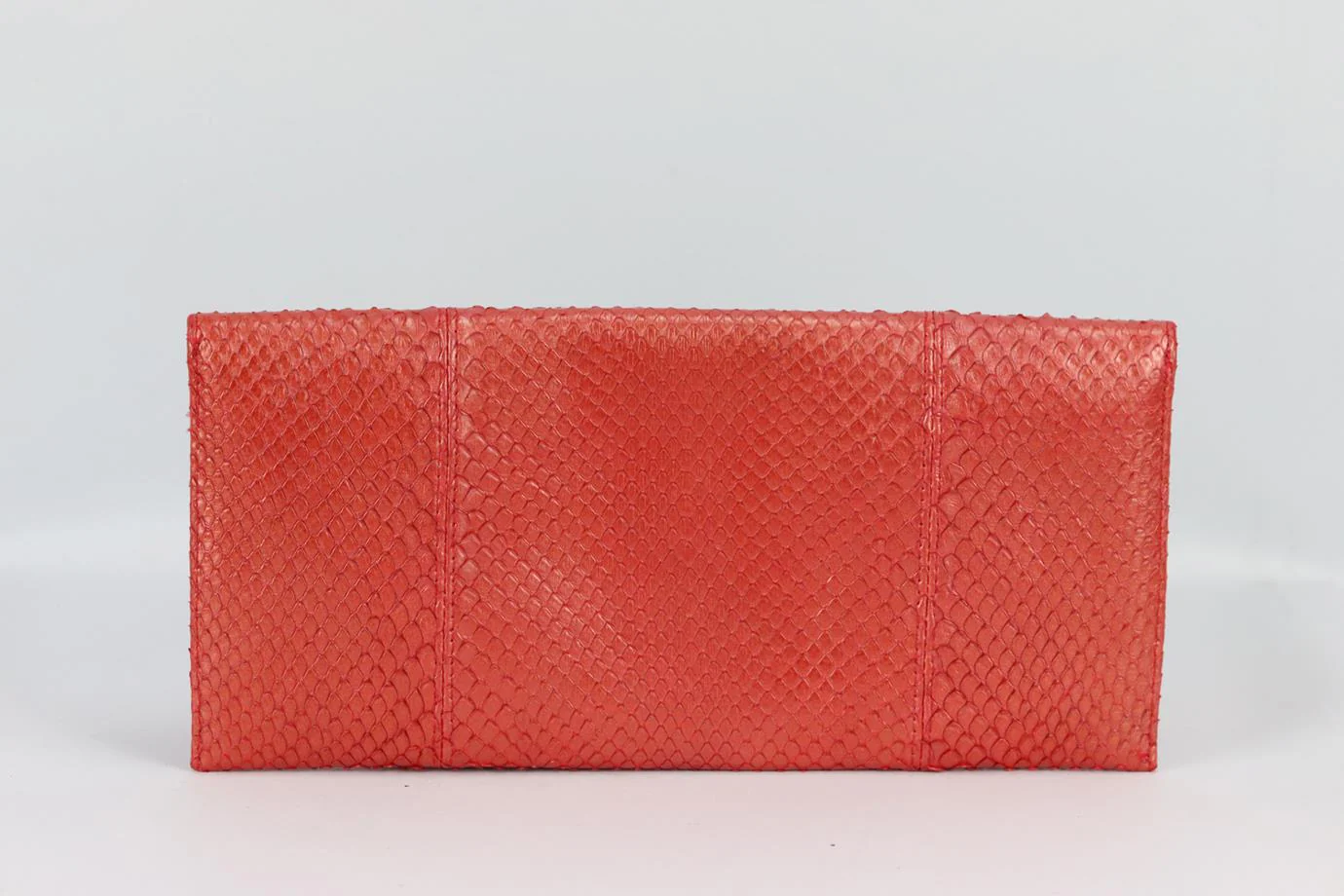 CARLOS FALCHI PYTHON AND LEATHER CLUTCH - Image 3