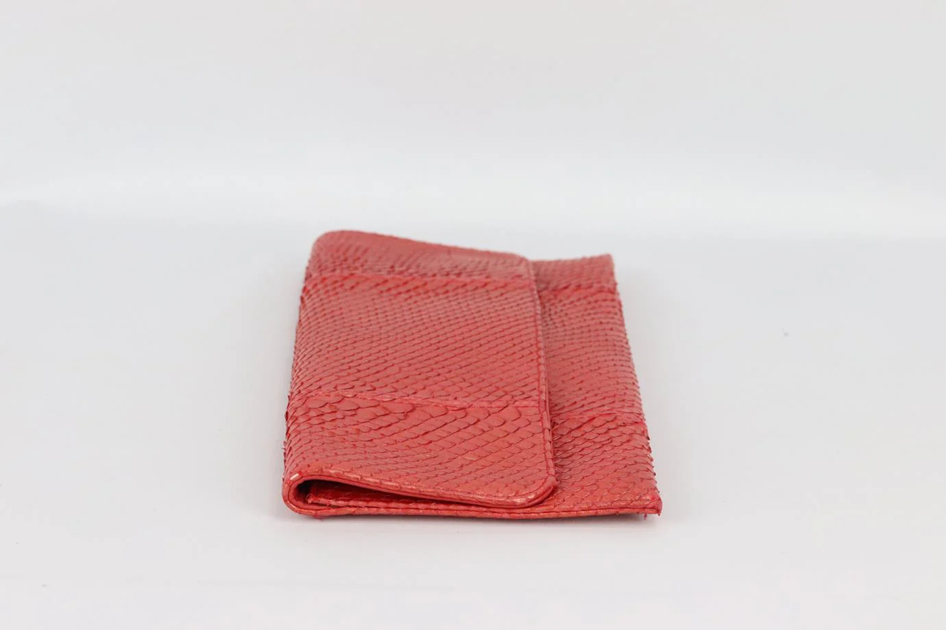 CARLOS FALCHI PYTHON AND LEATHER CLUTCH - Image 4