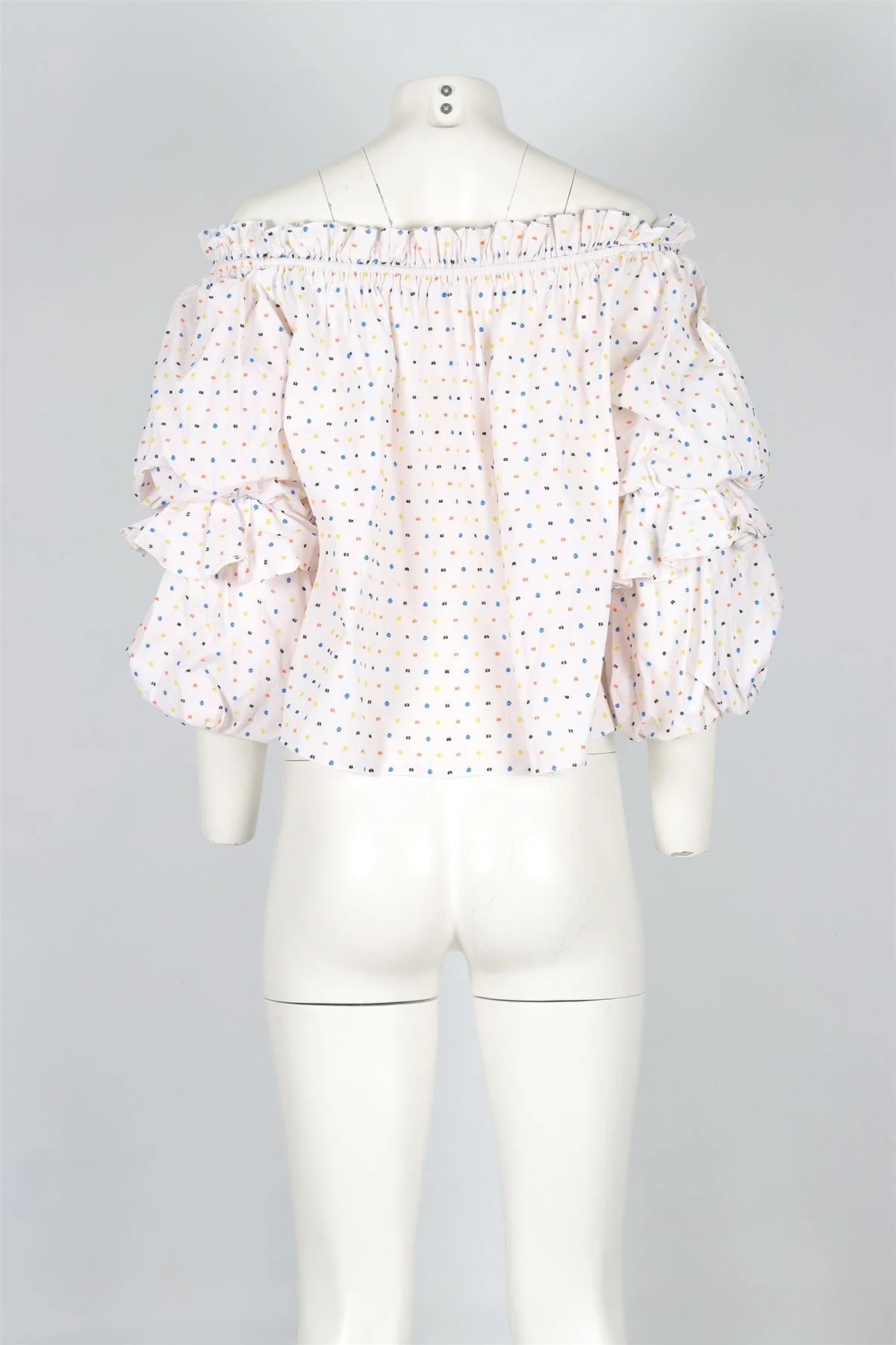 CAROLINE CONSTAS WHITE COTTON TOP XSMALL - Image 4
