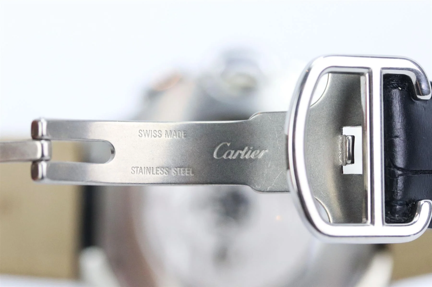 CARTIER BALLON BLEU DE CARTIER 44MM STAINLESS STEEL AND ALLIGATOR WATCH - Image 10