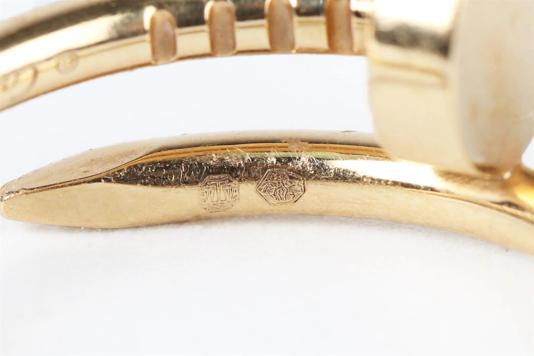 CARTIER GOLD JUSTE UN CLOU SMALL 18K YELLOW GOLD RING 47MM - Image 7