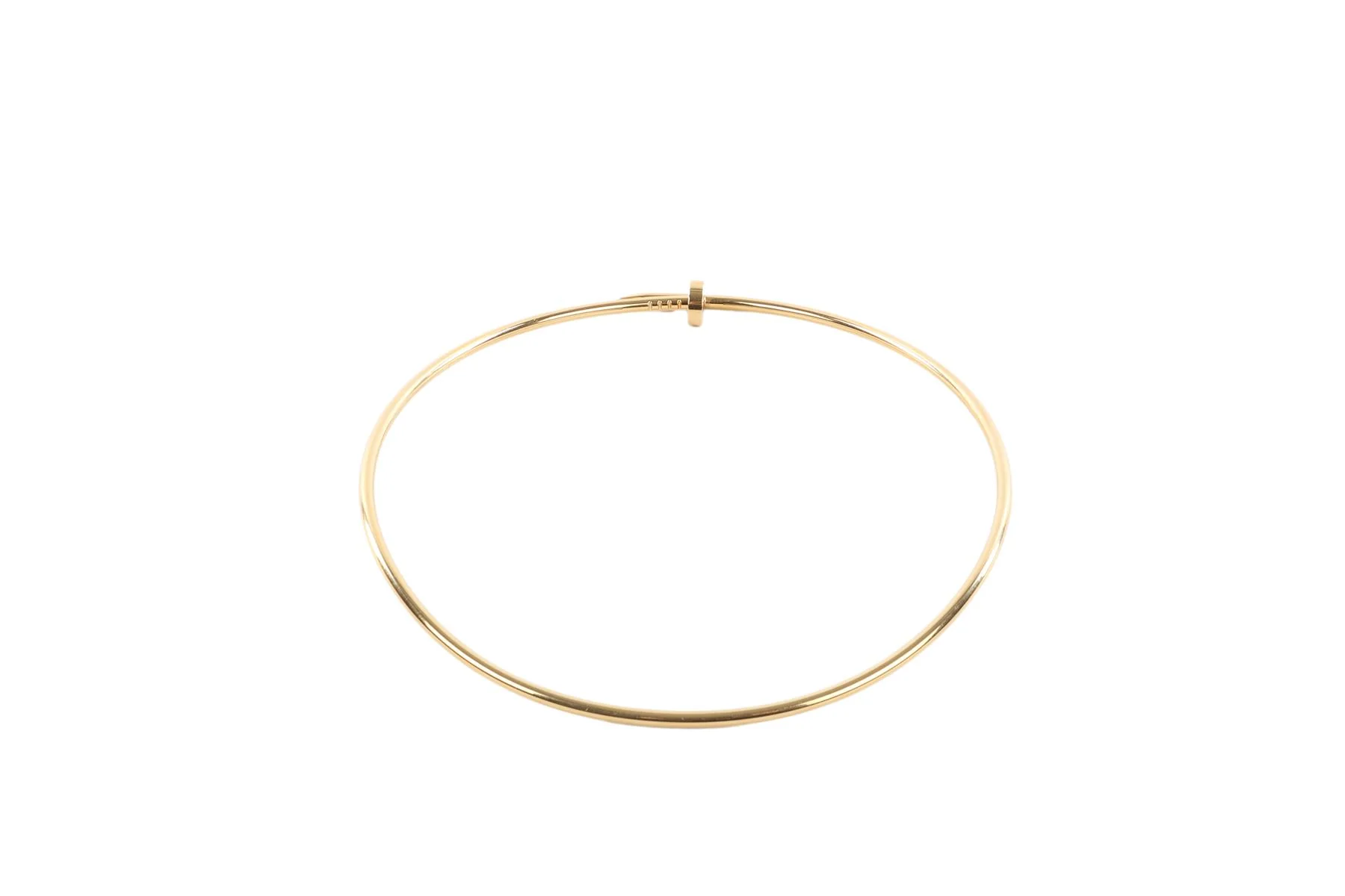 CARTIER GOLD JUSTE UN CLOU SMALL YELLOW GOLD NECKLACE 29 CM - Image 3