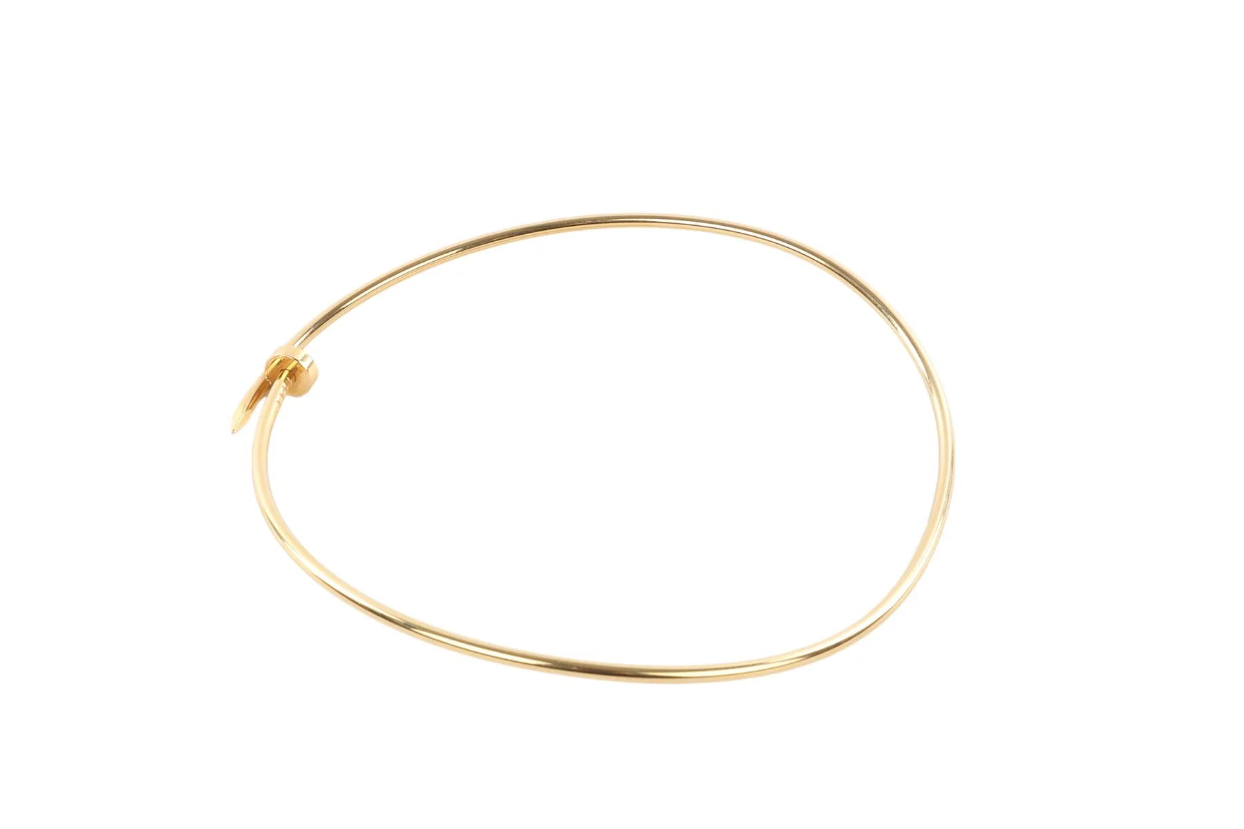 CARTIER GOLD JUSTE UN CLOU SMALL YELLOW GOLD NECKLACE 29 CM - Image 4