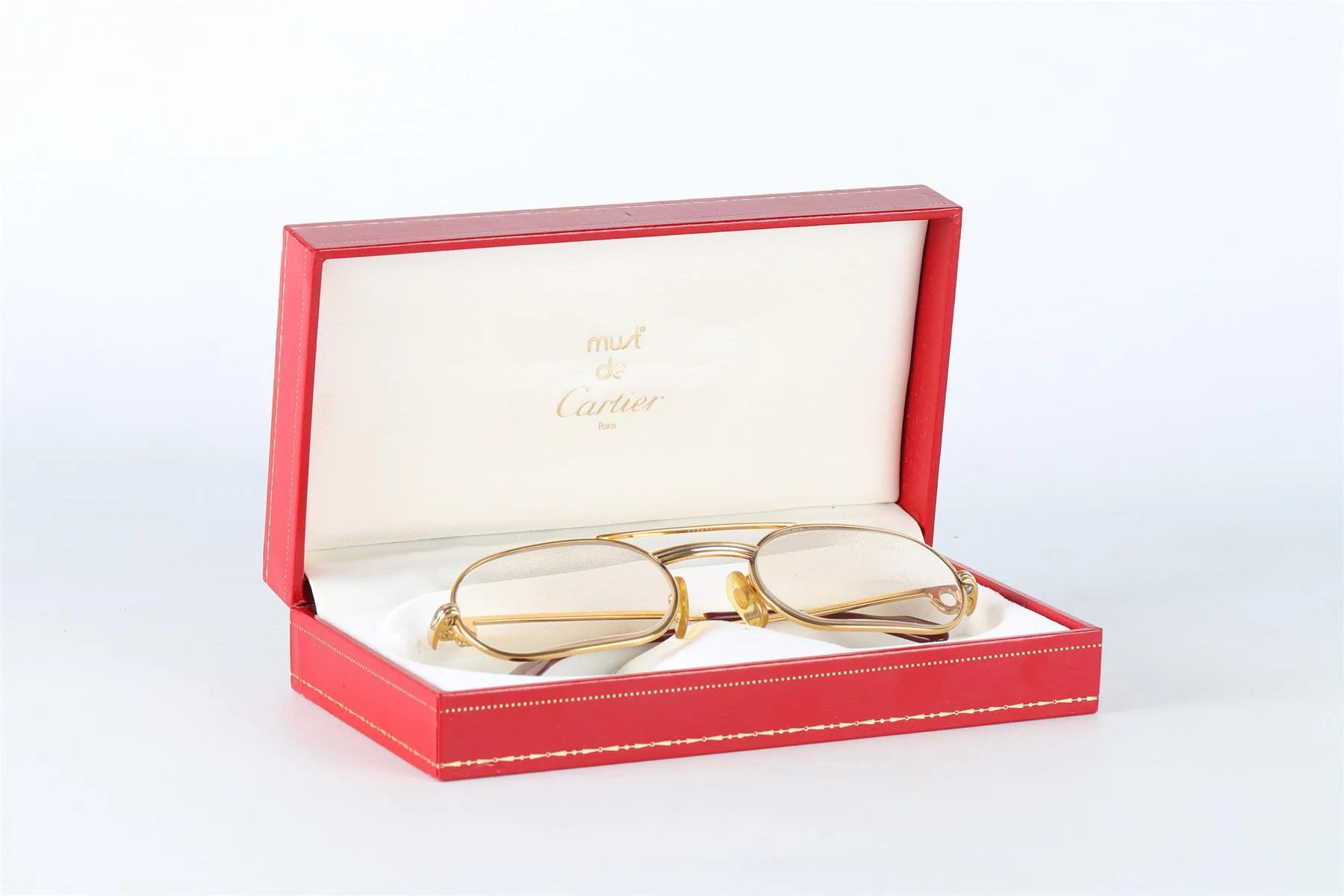 CARTIER GOLD MUST LOUIS GOLD PLATED GLASSES - Image 8
