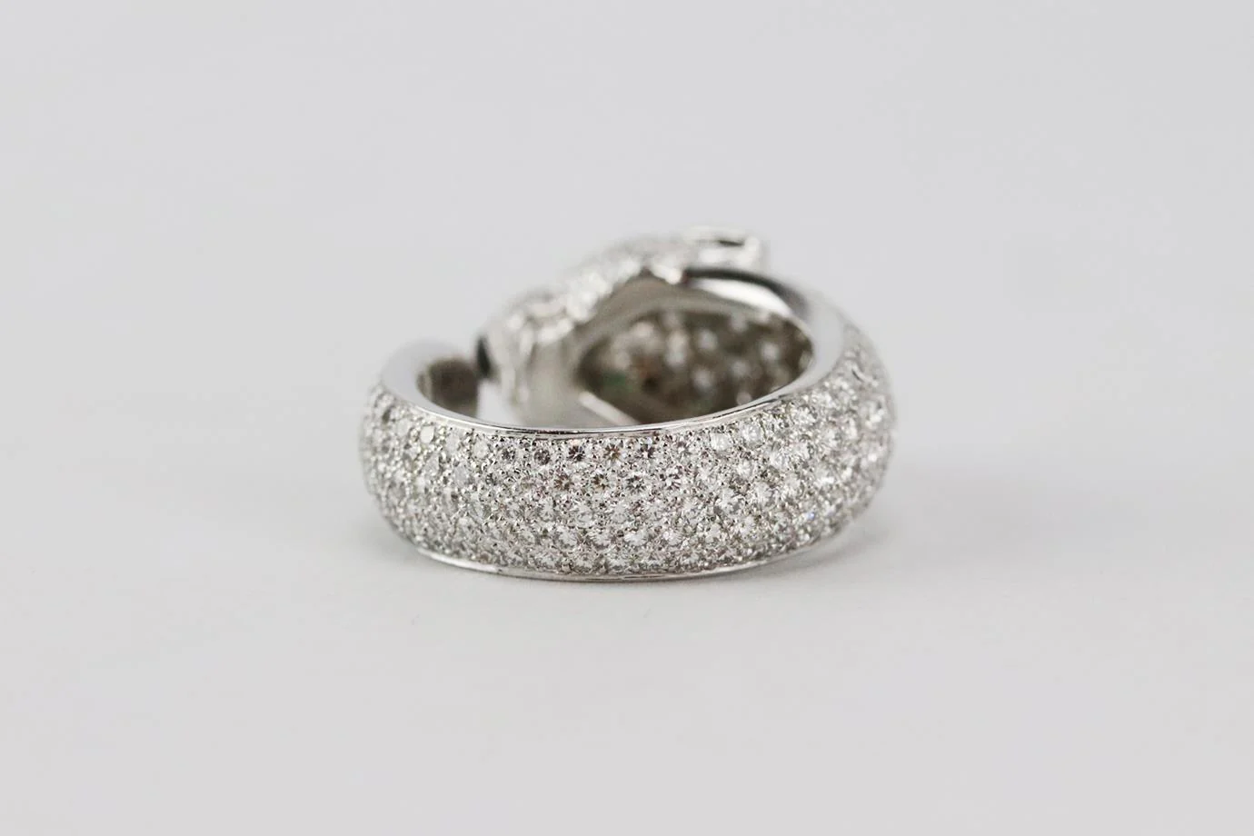 CARTIER PANTHÈRE DE CARTIER 18K WHITE GOLD AND DIAMOND RING 51 MM - Image 4