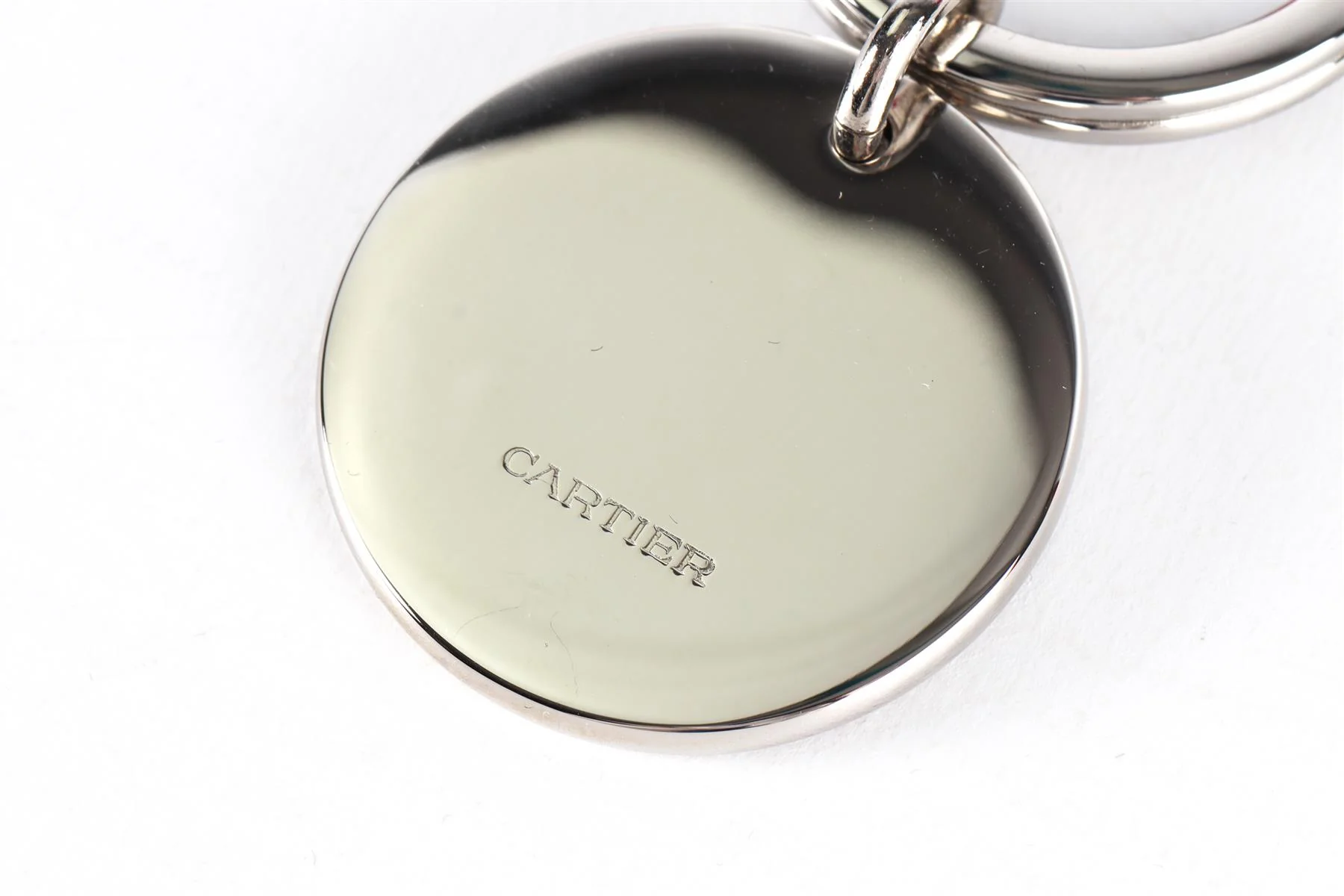 Cartier Silver Metal Key Ring - Image 5