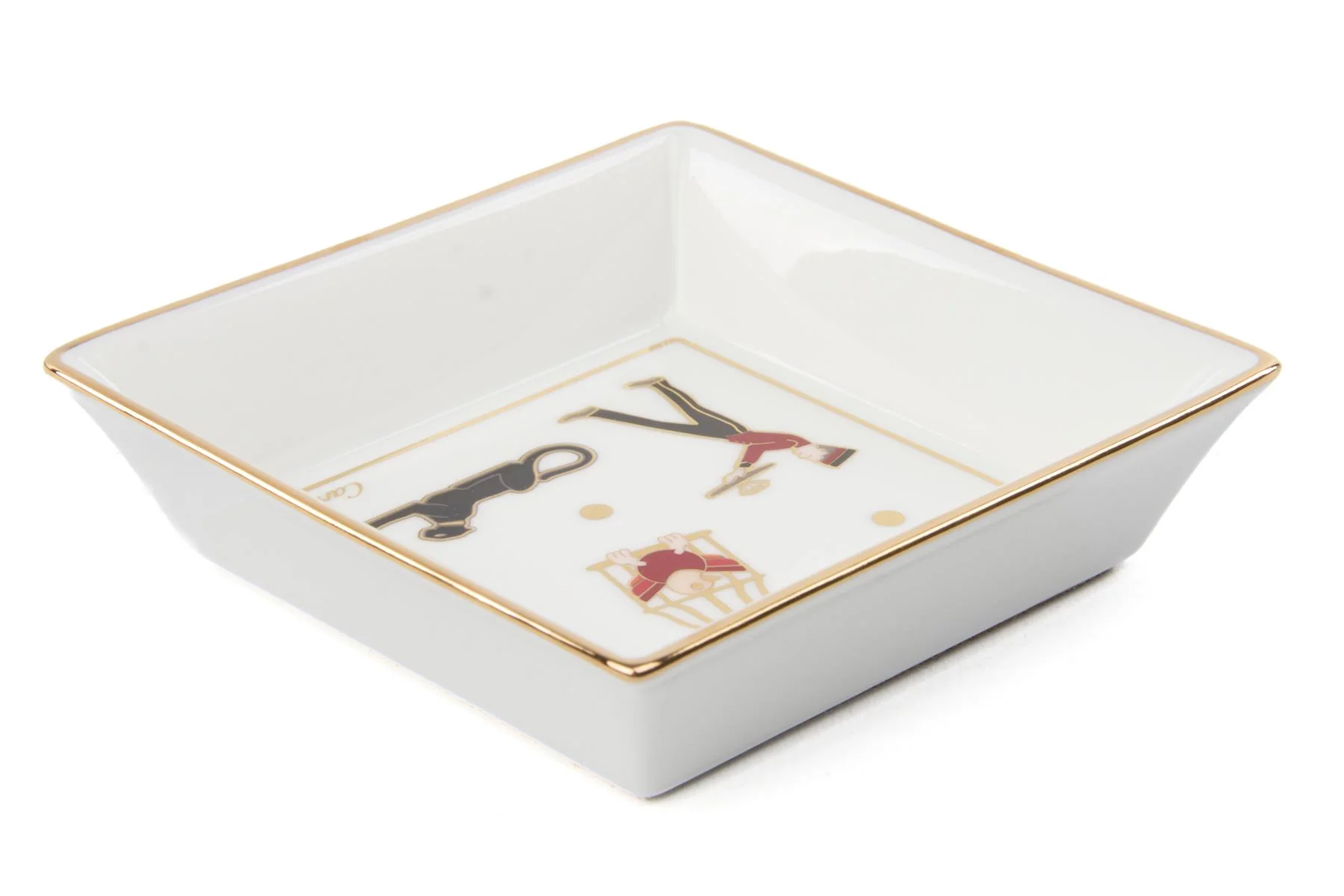 CARTIER WHITE DIABOLO DE CARTIER SET OF 4 TRINKET TRAYS - Image 10