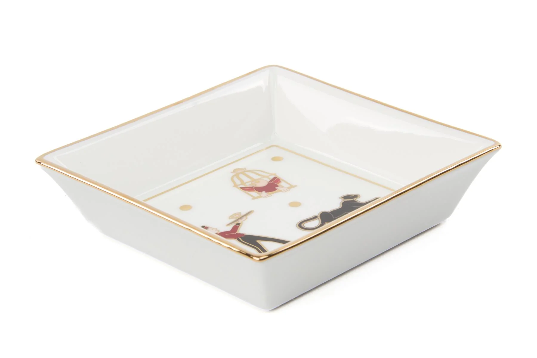 CARTIER WHITE DIABOLO DE CARTIER SET OF 4 TRINKET TRAYS - Image 8