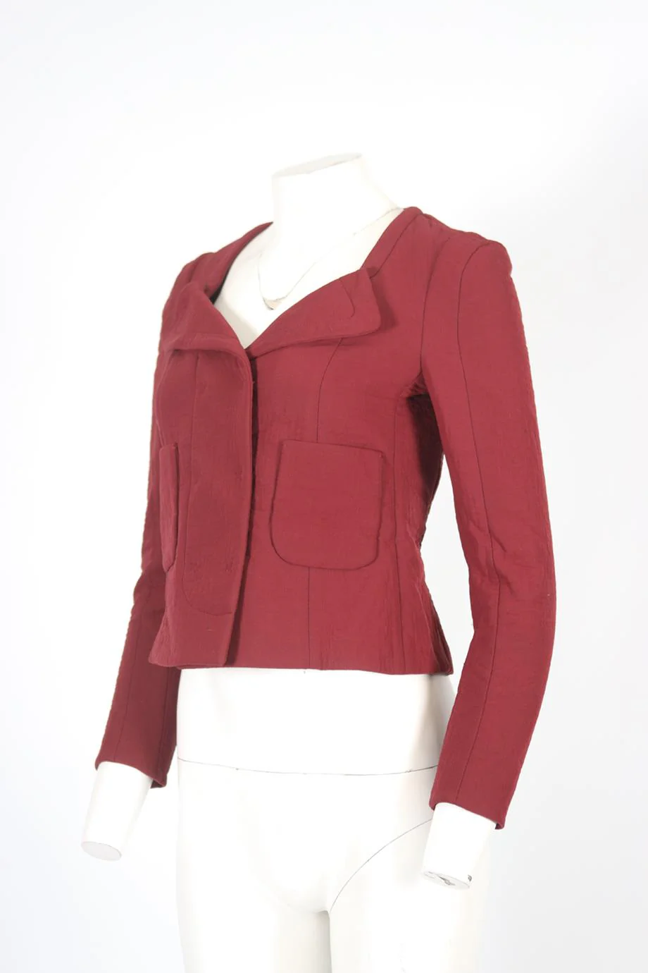 CARVEN WOOL AND SILK BLEND JACKET FR 36 UK 8 - Image 3