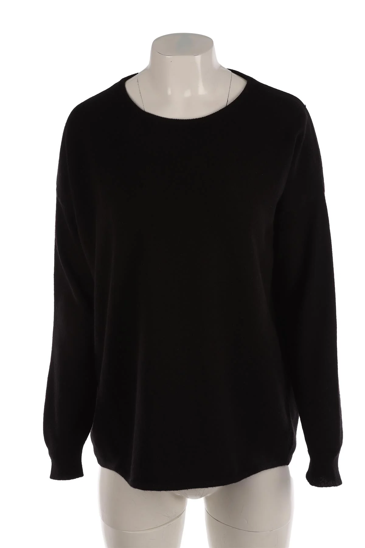 CASHMERITALY BLACK CASHMERE SWEATER MEDIUM - Image 2