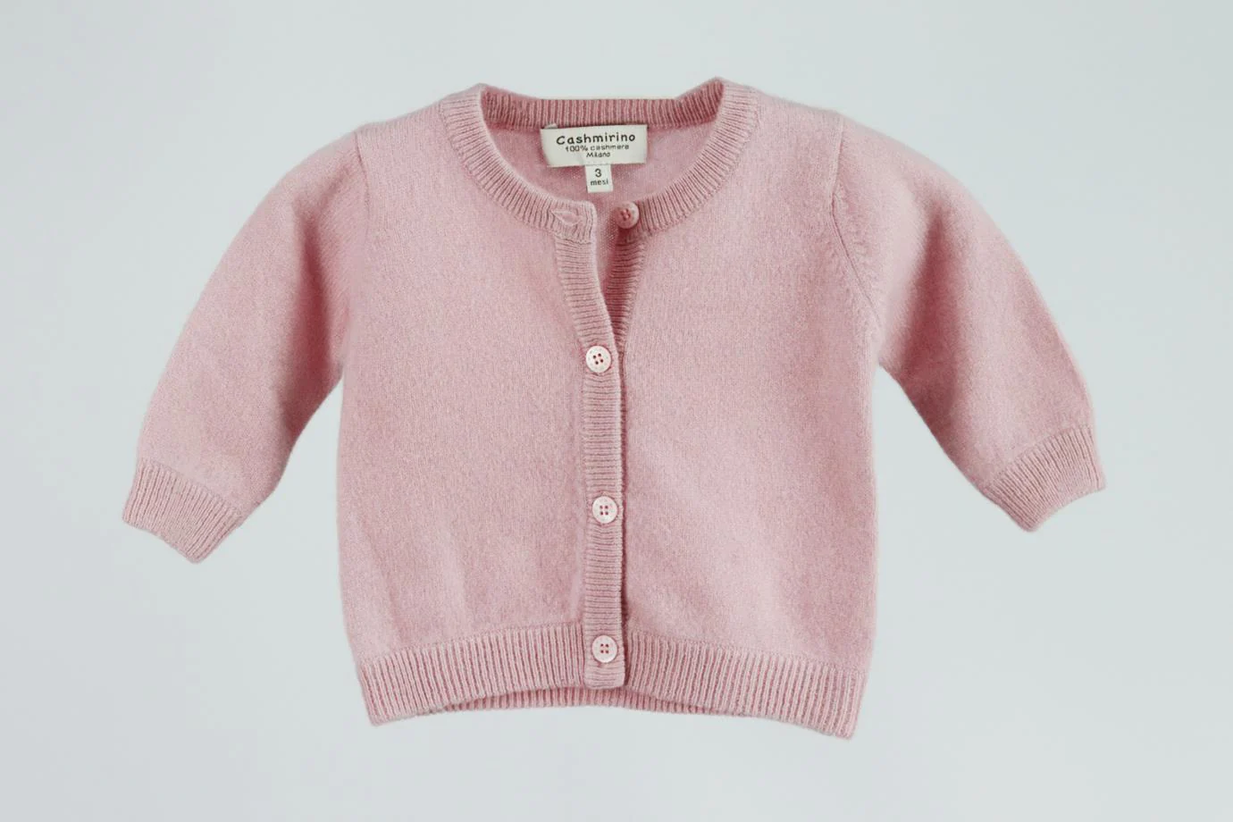 CASHMIRINO BABY GIRLS CASHMERE CARDIGAN 3 MONTHS - Image 2