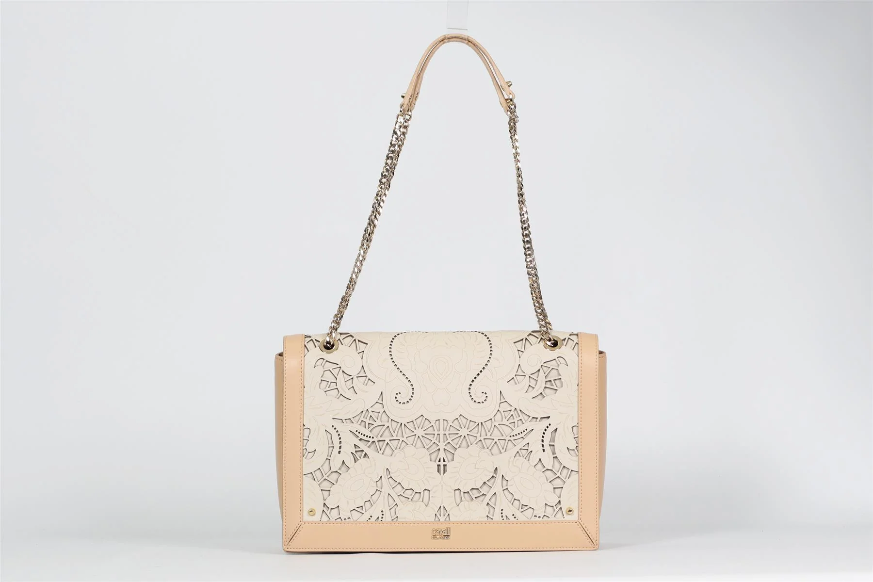 CAVALLI CLASS LASER CUT LEATHER SHOULDER BAG - Image 3