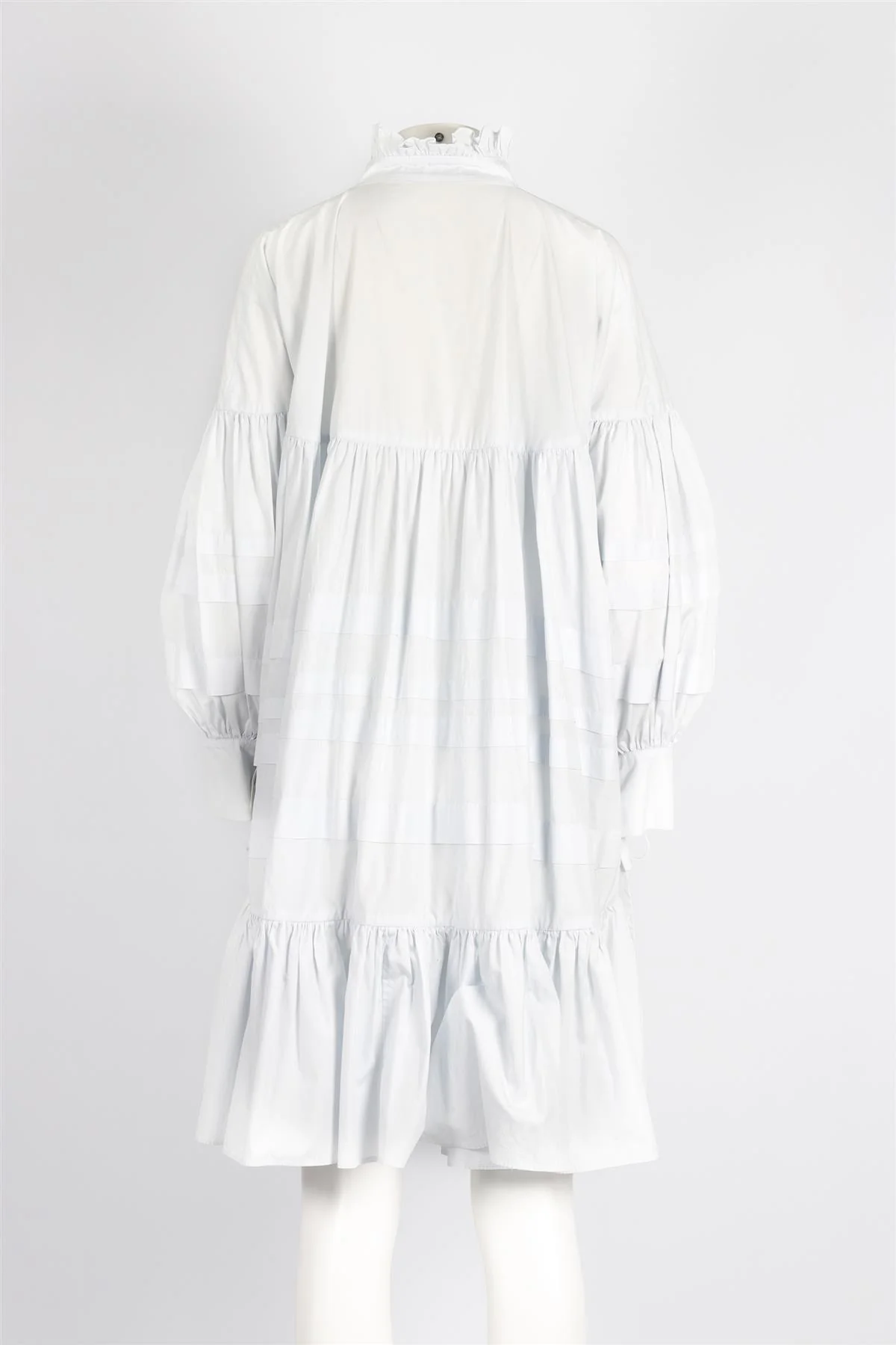 CECILIE BAHNSEN BLUE COTTON MINI DRESS UK 8 US 4 - Image 4