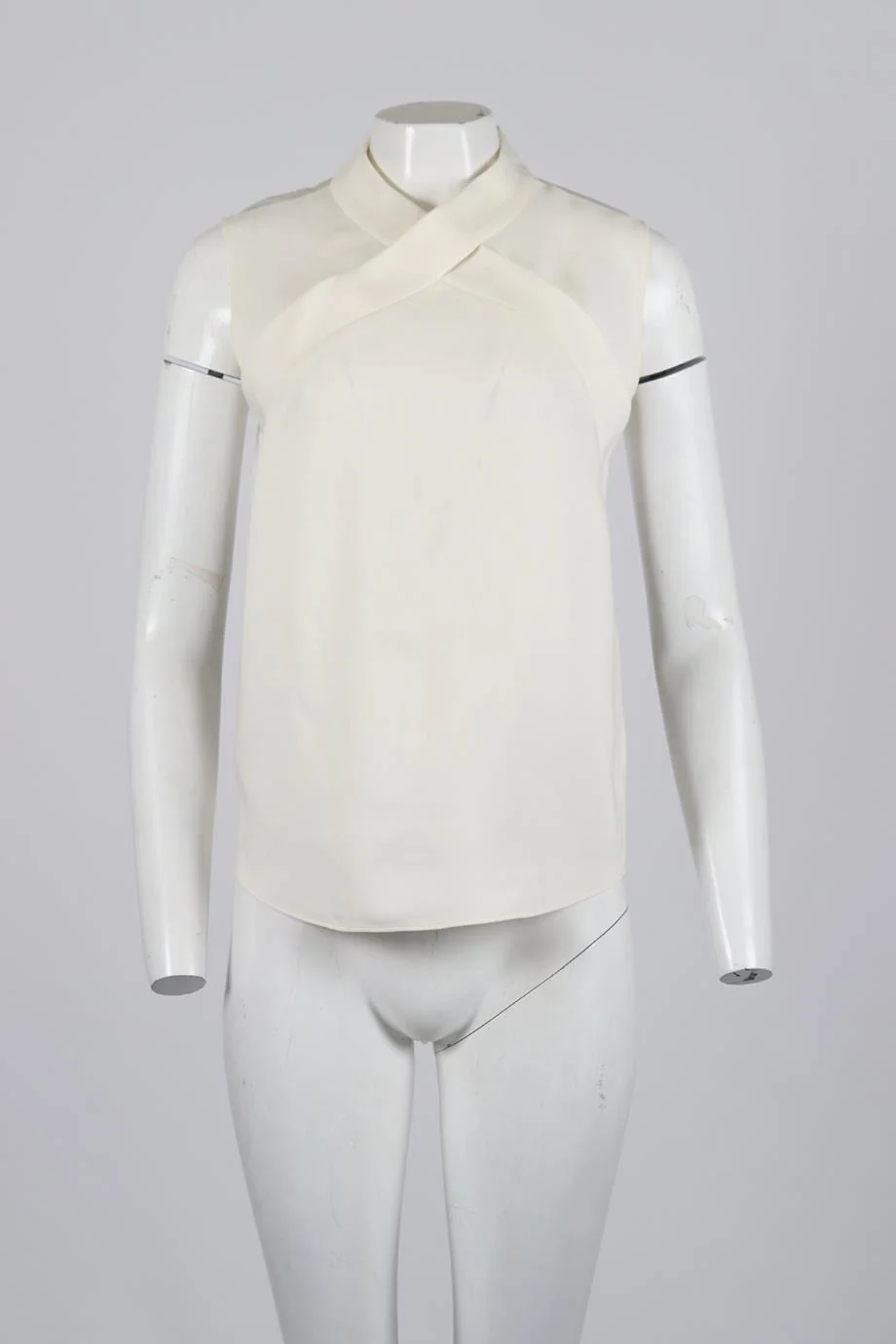 CEDRIC CHARLIER COTTON AND SILK BLEND BLOUSE IT 40 UK 8 - Image 2