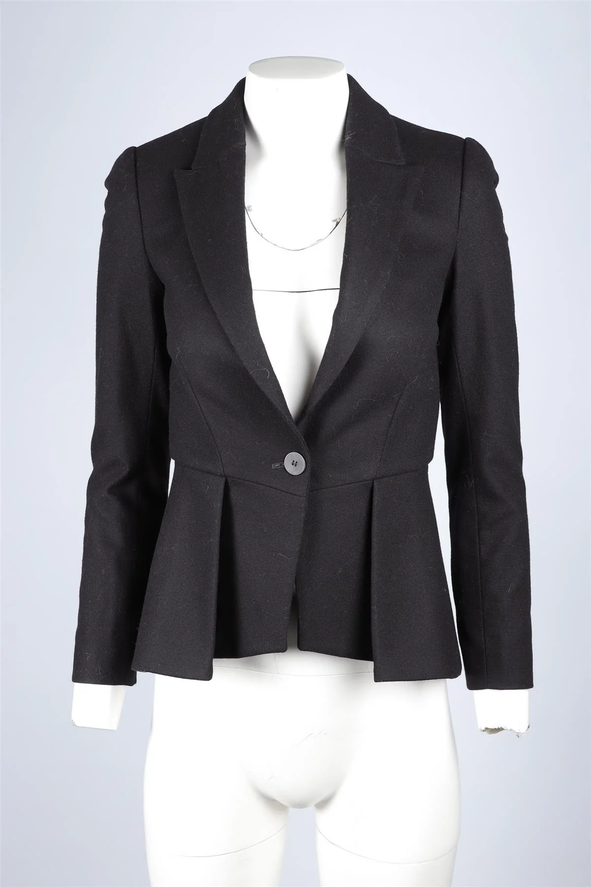 CEFINN BLACK WOOL BLAZER UK 6 - Image 2