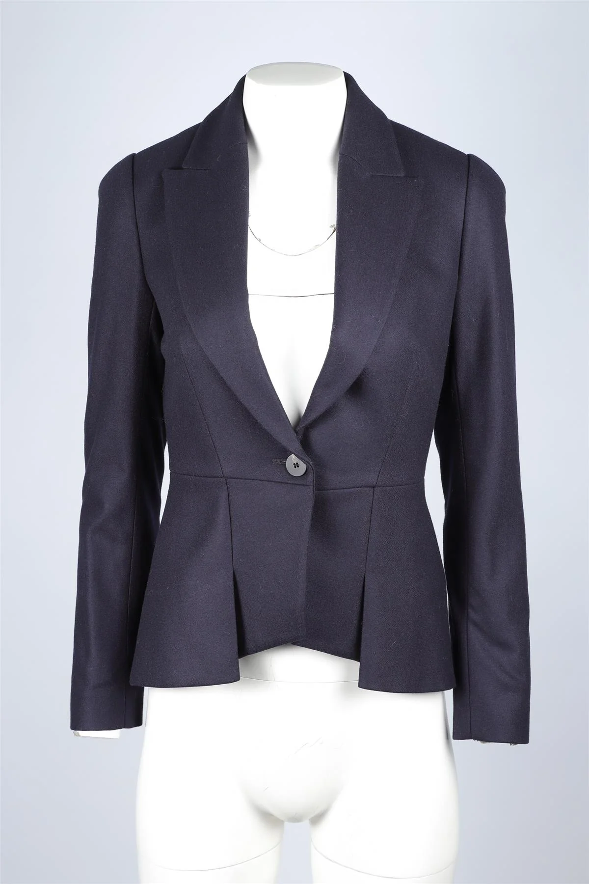 CEFINN NAVY WOOL BLAZER UK 6 - Image 2