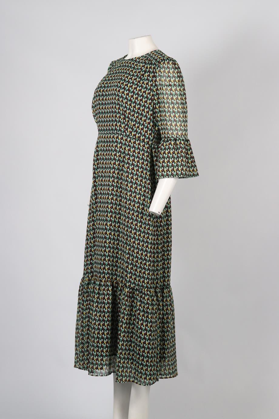 CEFINN PRINTED CREPE MAXI DRESS UK 14 - Image 3