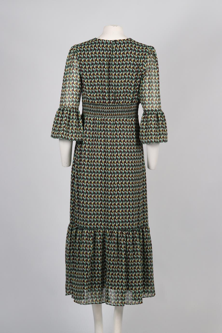 CEFINN PRINTED CREPE MAXI DRESS UK 14 - Image 4