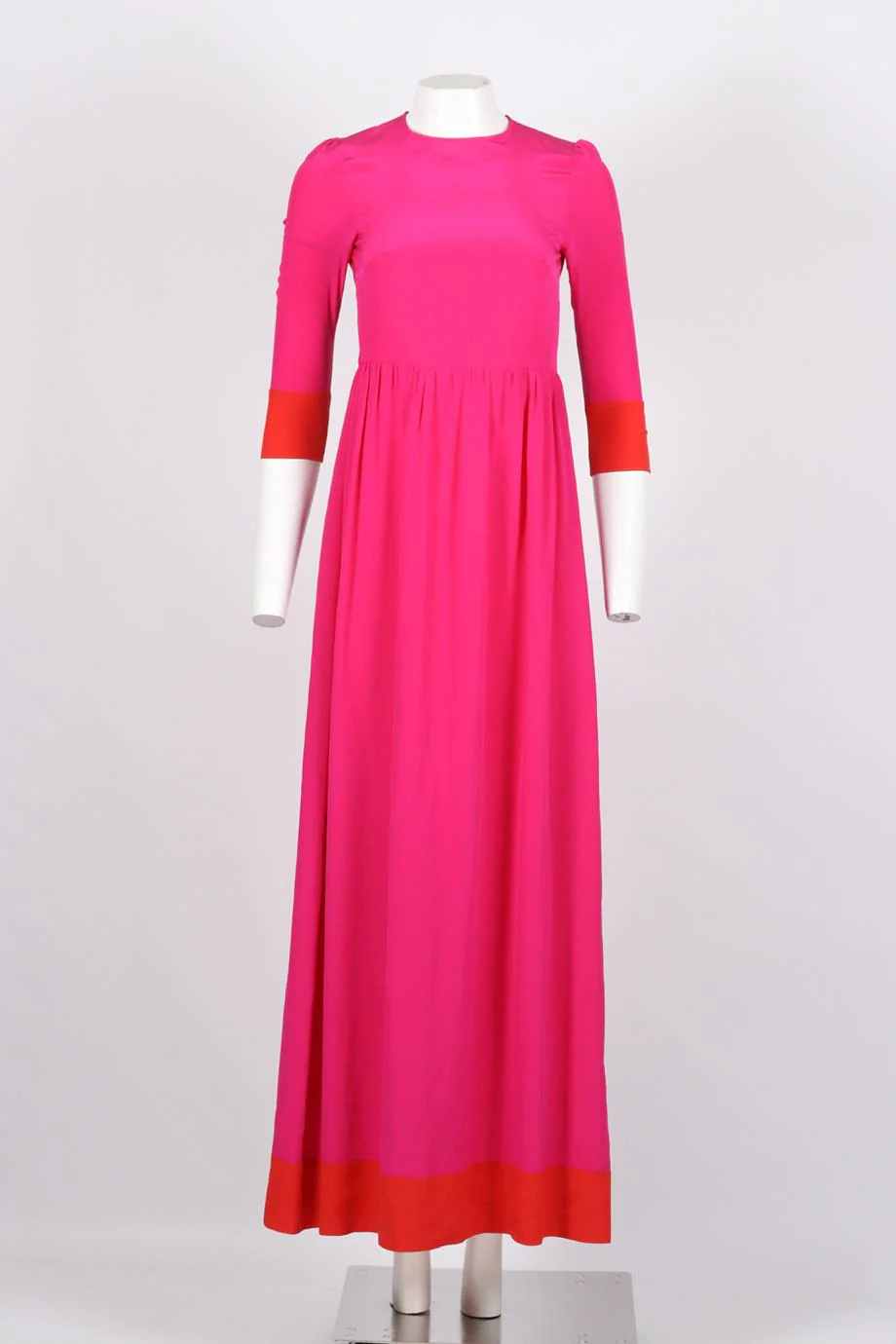 CELESTE PISENTI SILK MAXI DRESS IT 40 UK 8 - Image 2