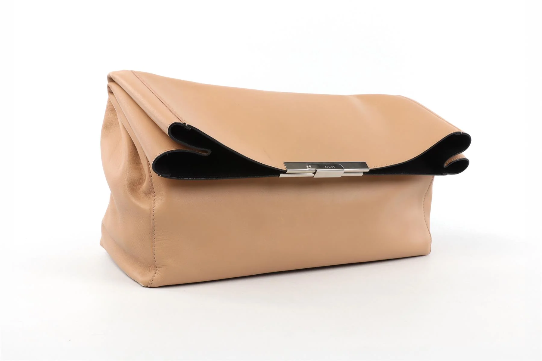 CELINE BEIGE BLADE LEATHER CLUTCH - Image 3