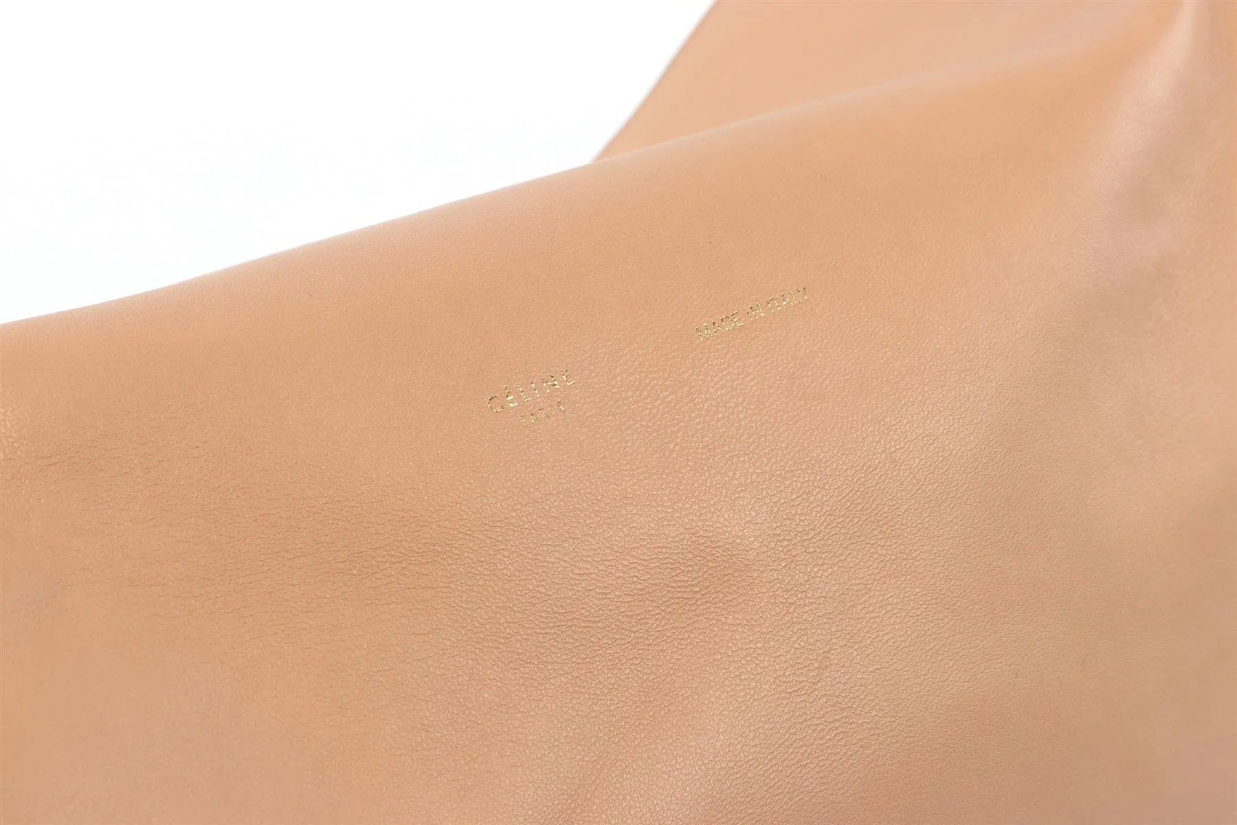 CELINE BEIGE BLADE LEATHER CLUTCH - Image 9