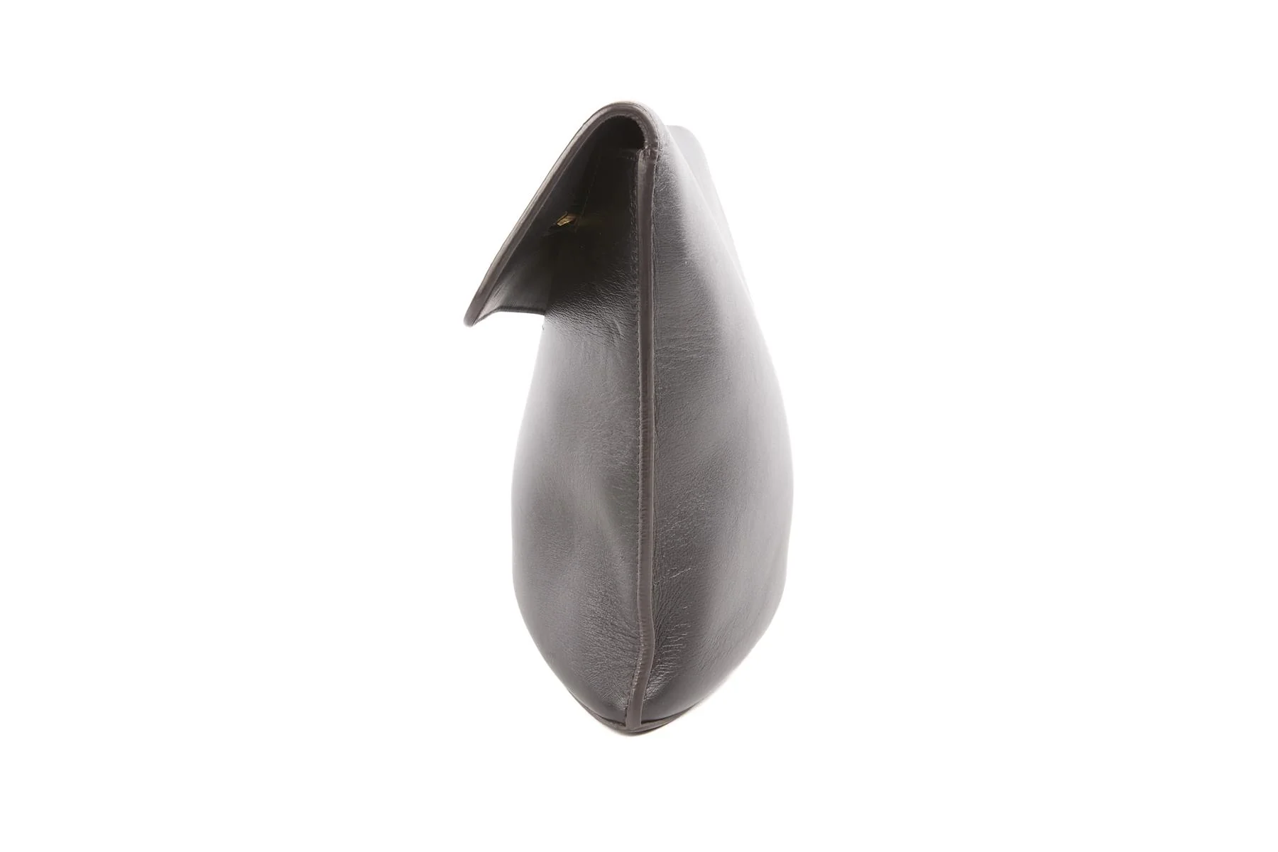 CELINE BLACK CURVE LEATHER CLUTCH - Image 5