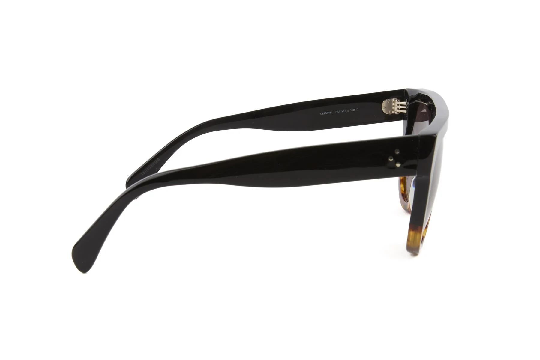 CELINE BLACK D FRAME ACETATE SUNGLASSES - Image 4