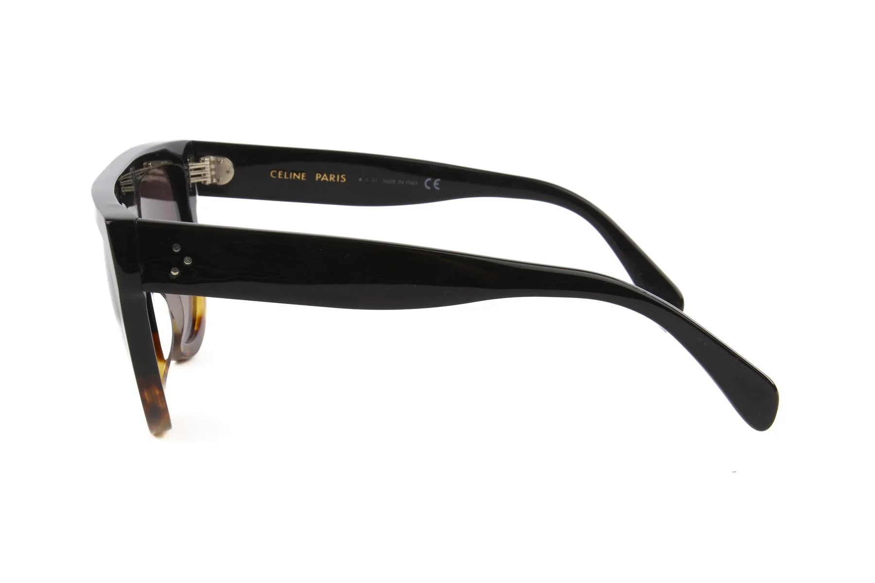 CELINE BLACK D FRAME ACETATE SUNGLASSES - Image 5