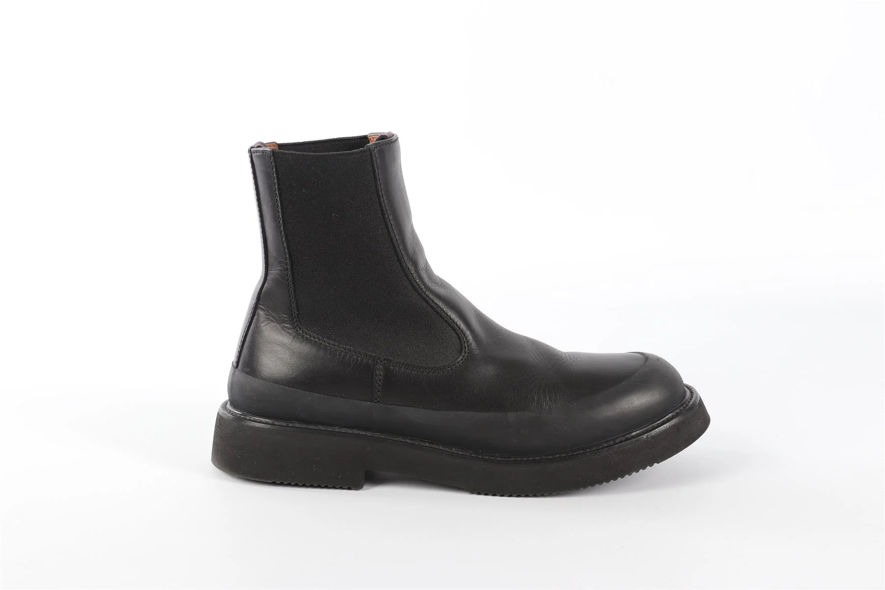 CELINE BLACK LEATHER ANKLE BOOTS EU 38.5 UK 5.5 US 8.5 - Image 2