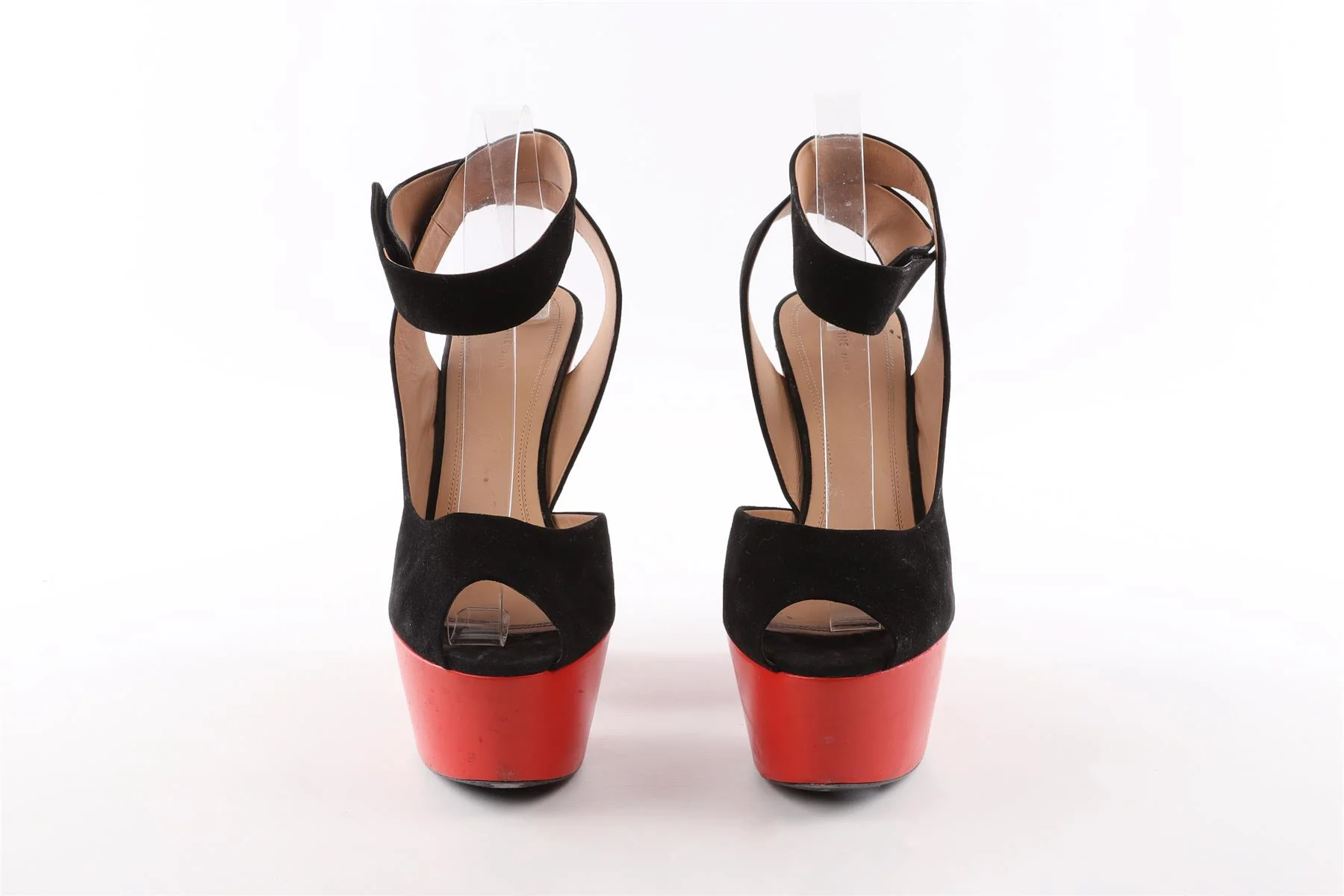 CELINE BLACK SUEDE PLATFORM SANDALS EU 40 UK 7 US 10 - Image 3