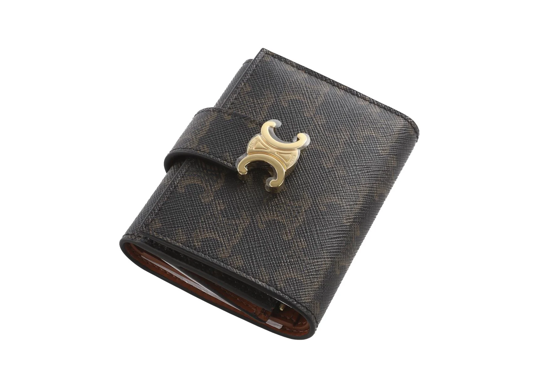 Celine Black Triomphe Canvas Wallet - Image 3