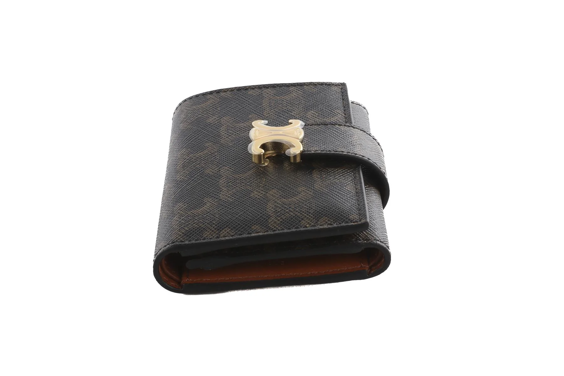 Celine Black Triomphe Canvas Wallet - Image 5