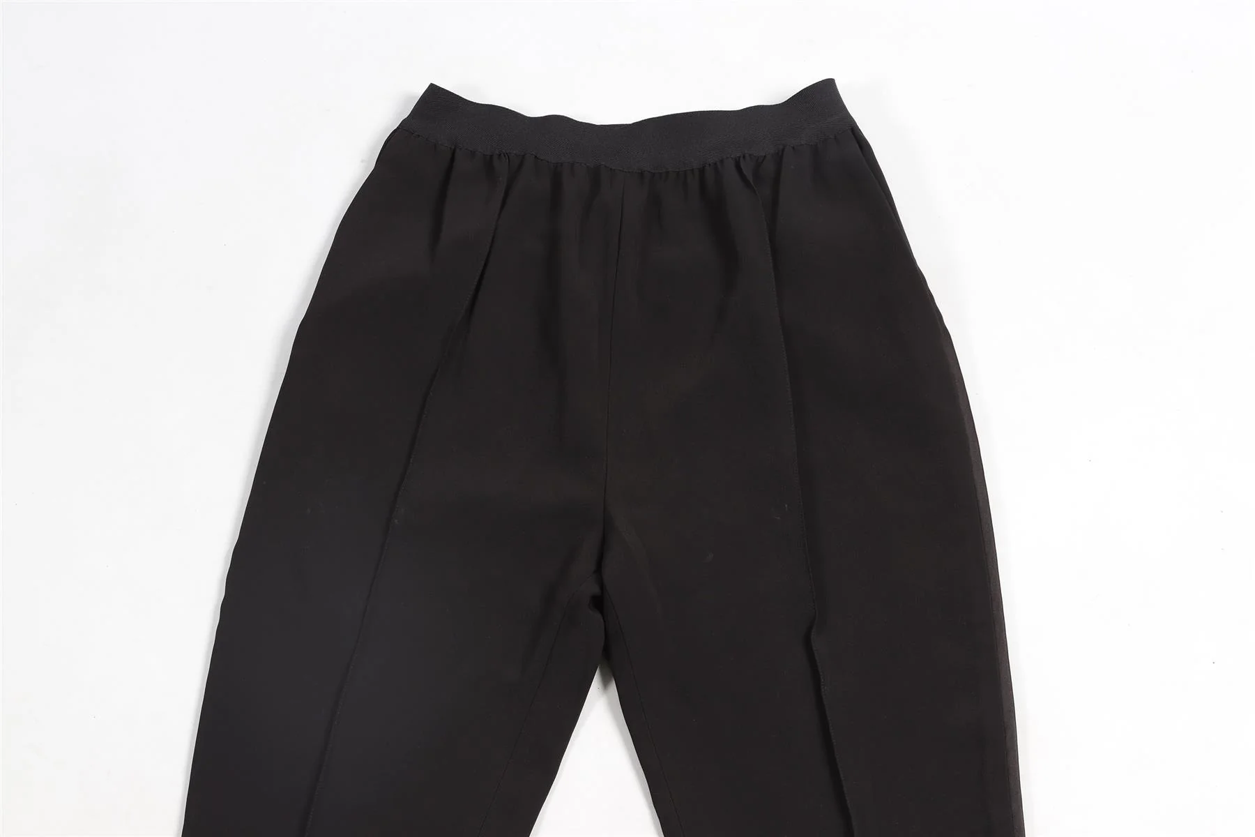 CELINE BLACK WOVEN SLIM LEG PANTS FR 36 UK 8 - Image 3