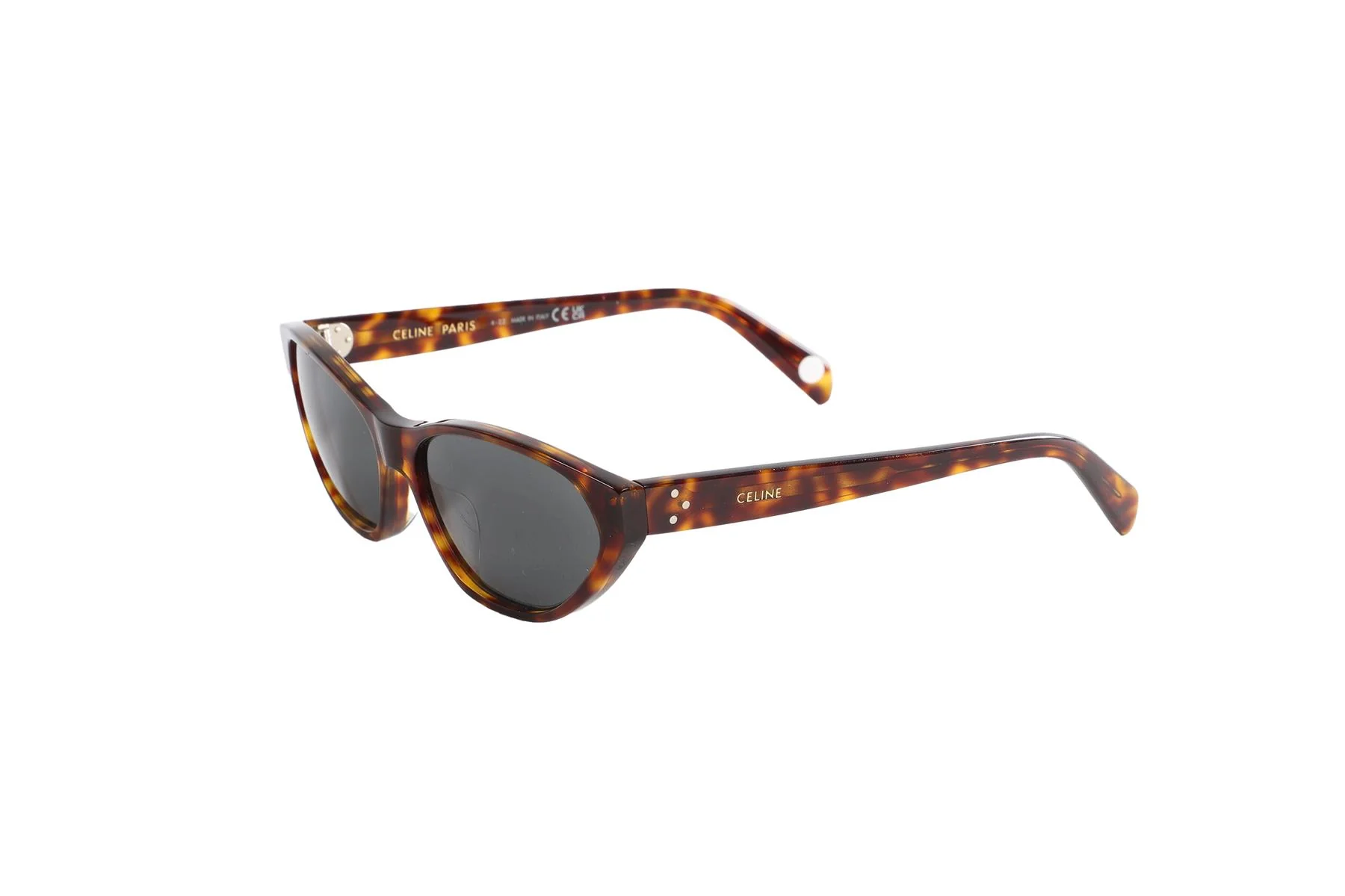 CELINE BROWN CAT EYE ACETATE SUNGLASSES - Image 4