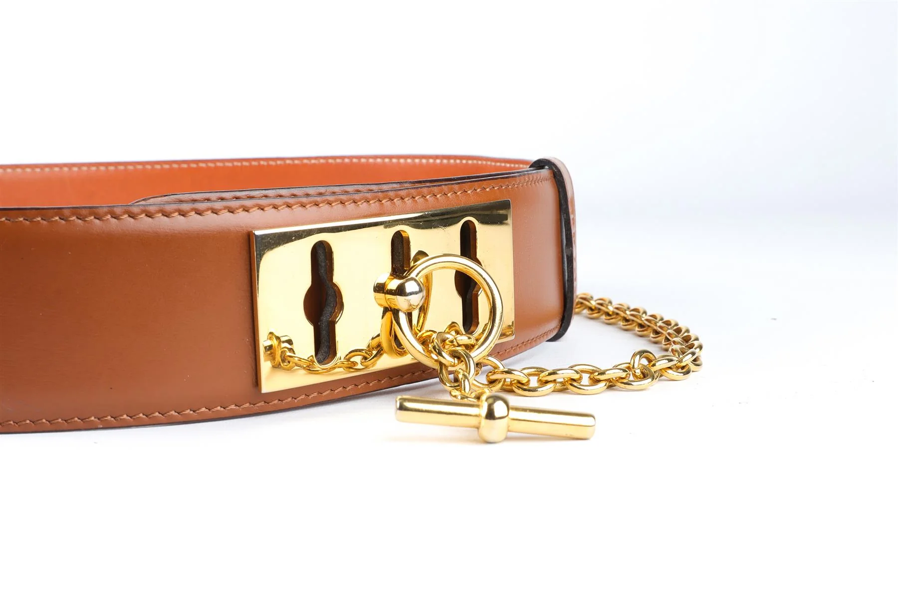 CELINE BROWN LEATHER BELT - Image 3