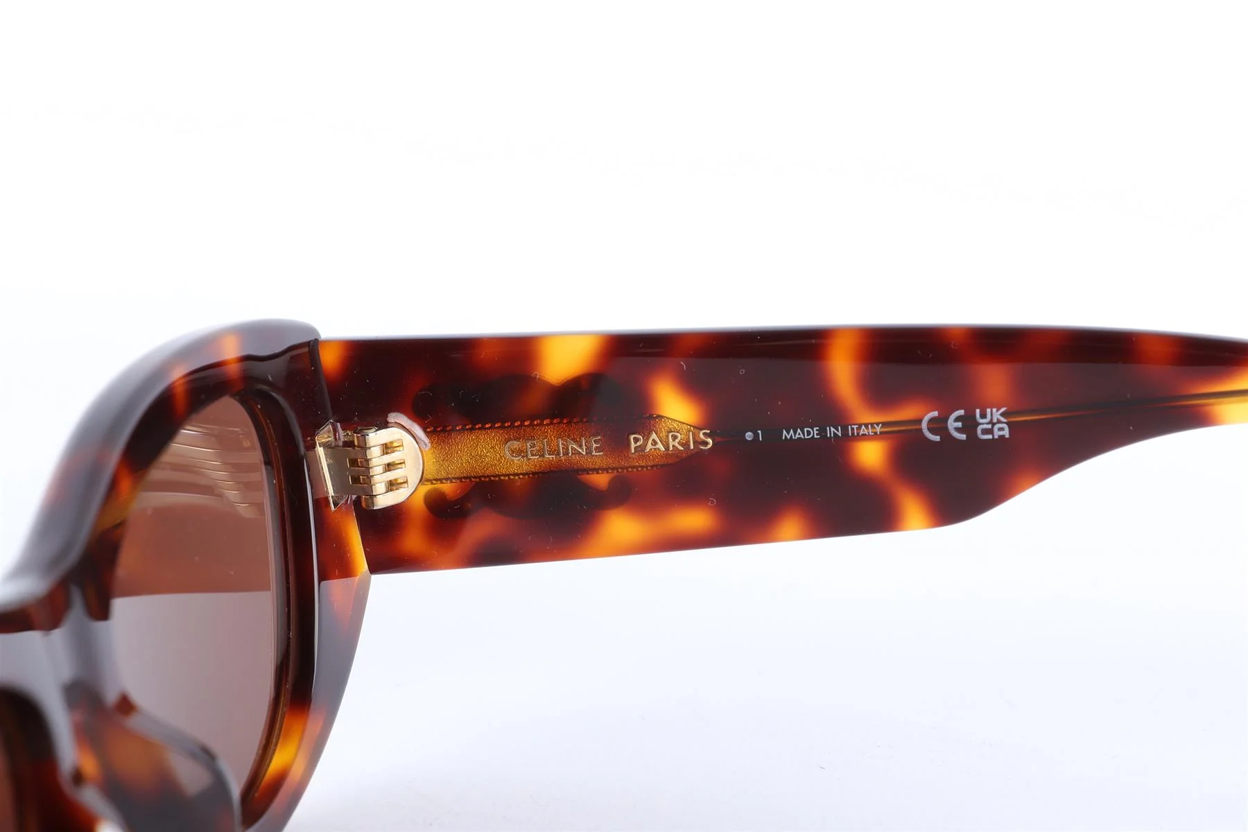 CELINE BROWN TRIOMPHE ACETATE SUNGLASSES - Image 6