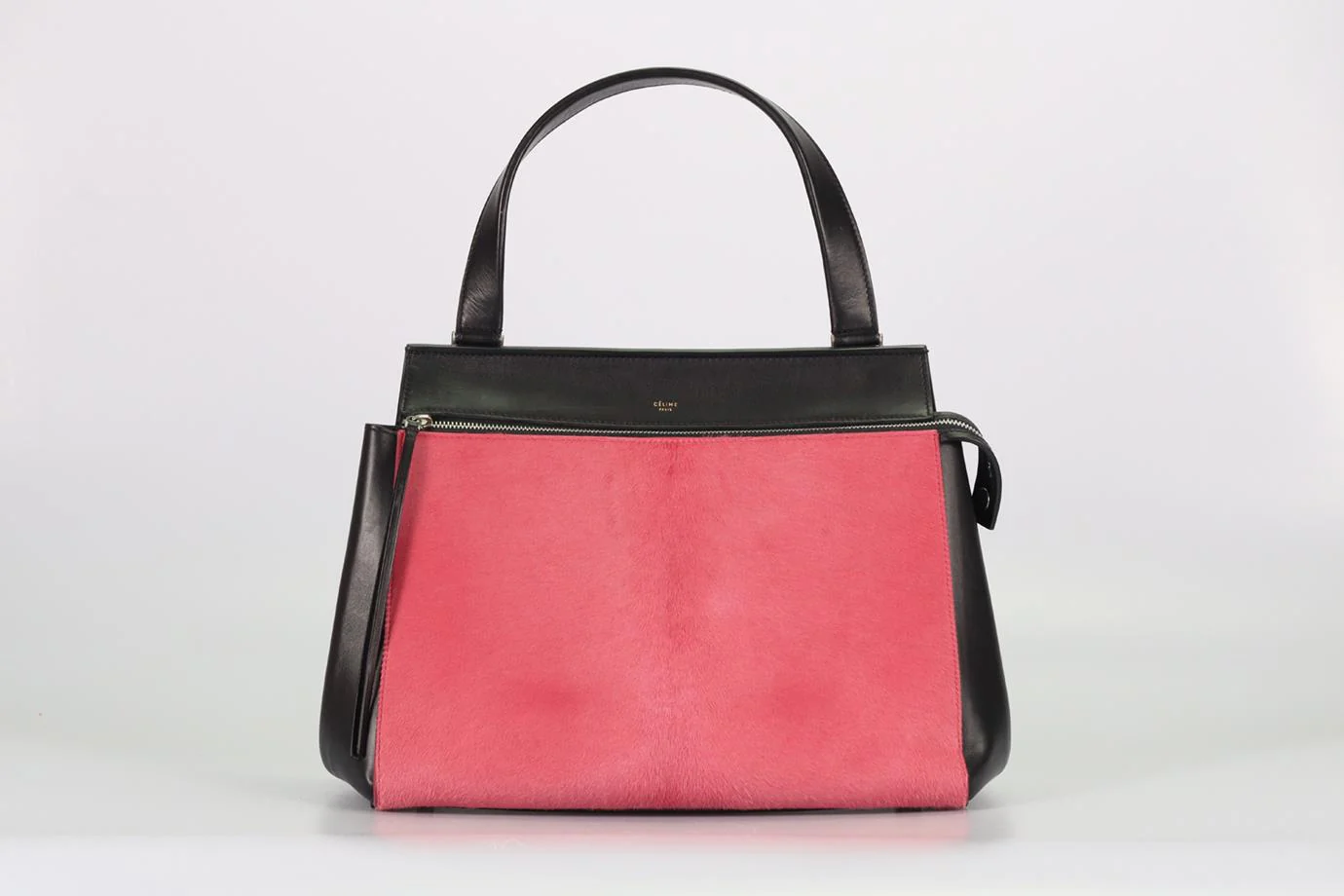CELINE EDGE LARGE CALF HAIR AND LEATHER SHOULDER BAG - Image 2