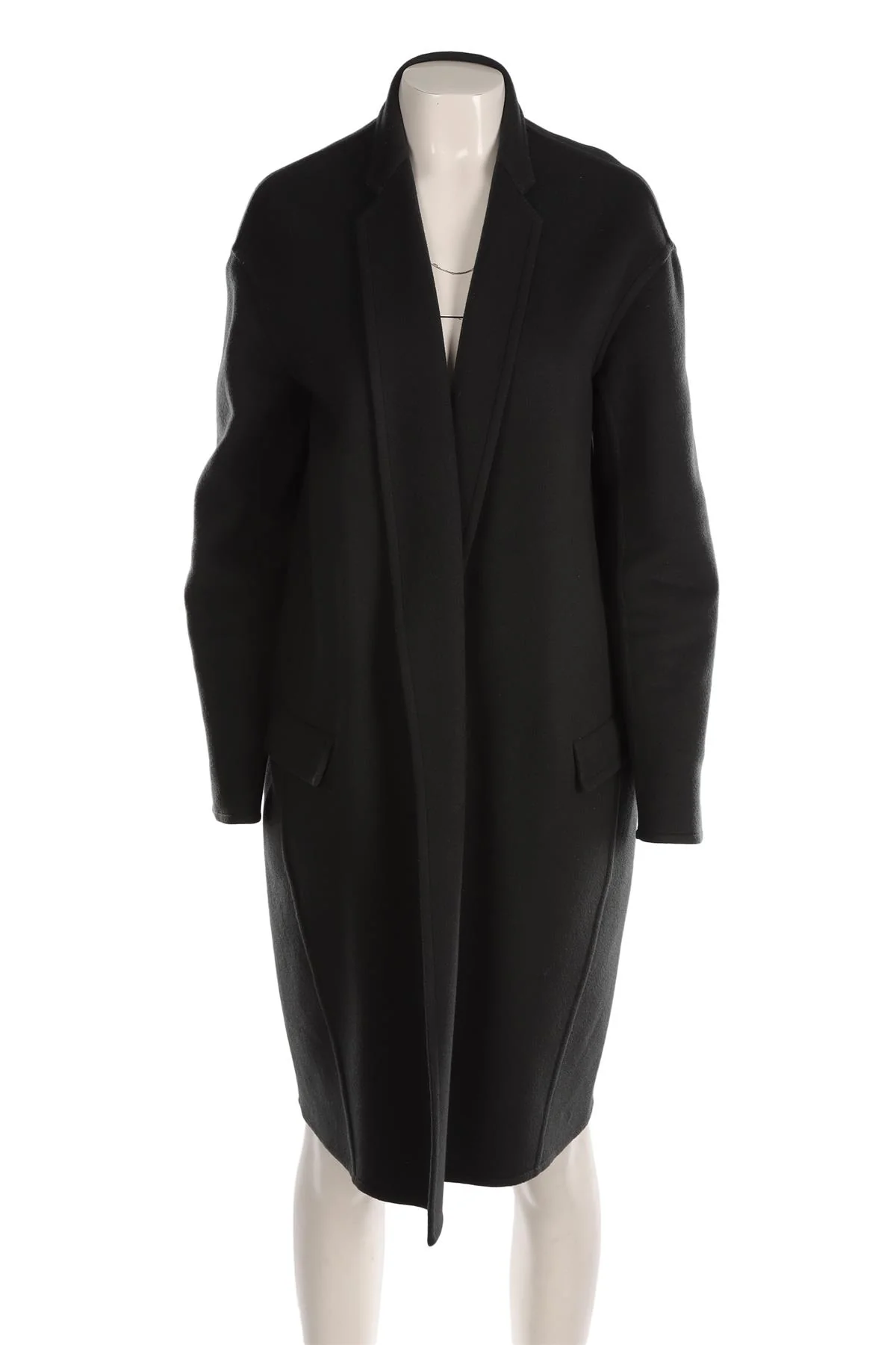 CELINE GREEN CASHMERE COAT FR 40 UK 12 - Image 2
