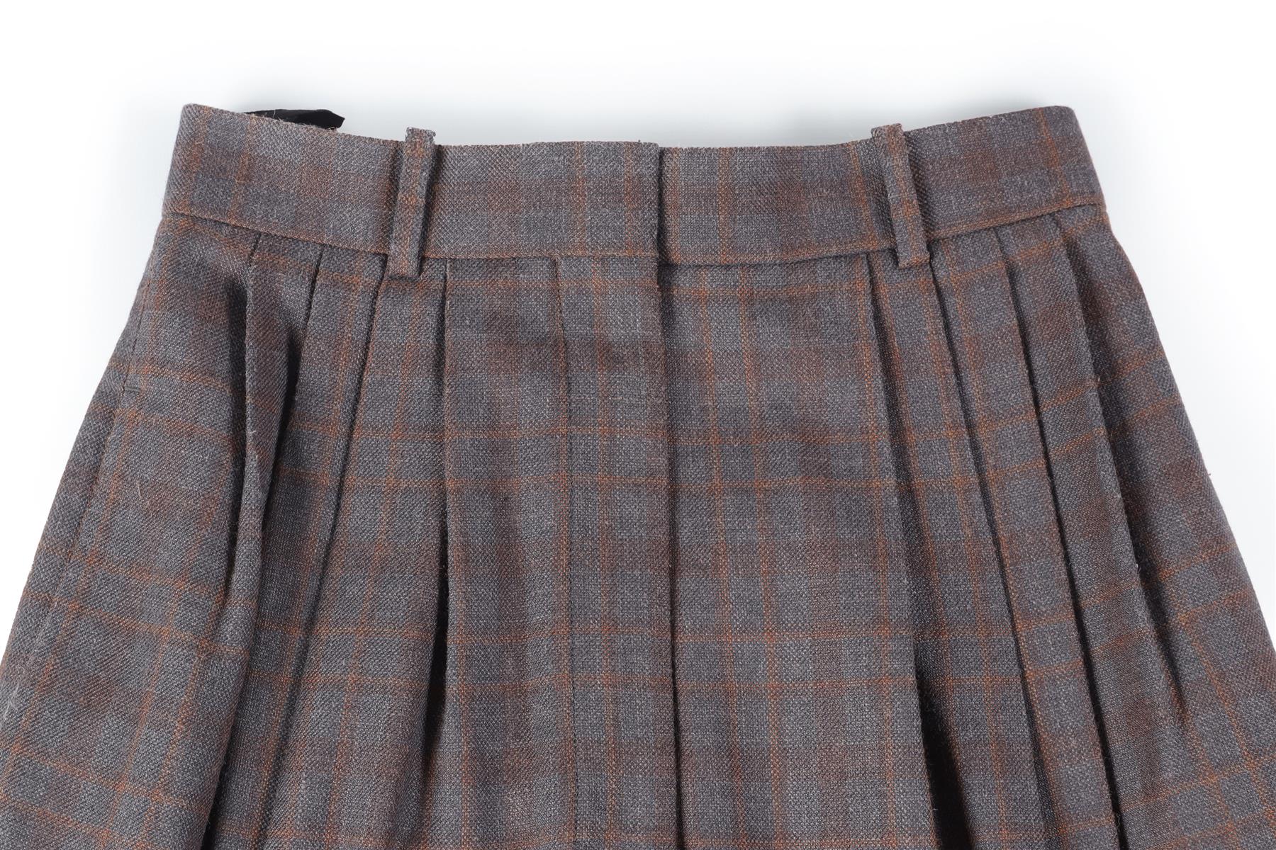 CELINE GREY WOOL STRAIGHT LEG PANTS FR 36 UK 8 - Image 3