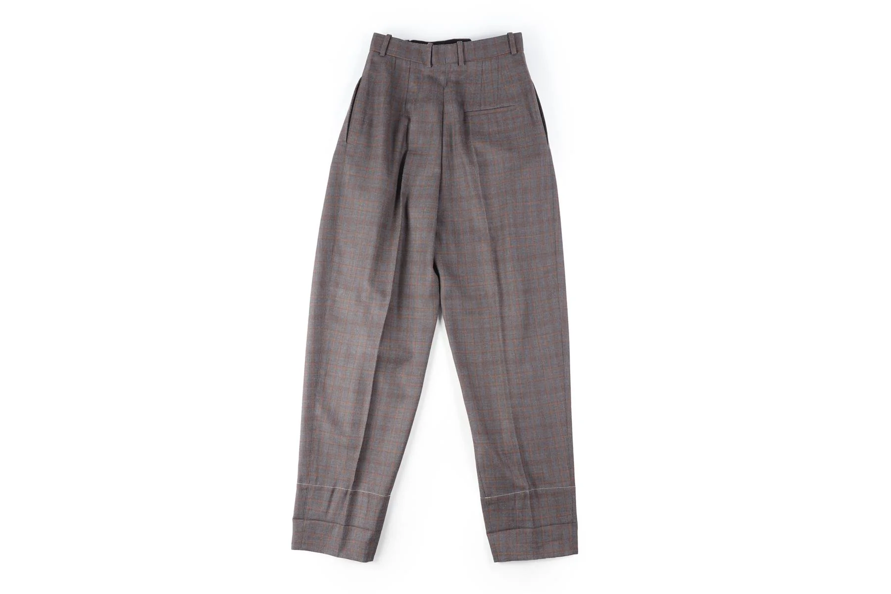 CELINE GREY WOOL STRAIGHT LEG PANTS FR 36 UK 8 - Image 4