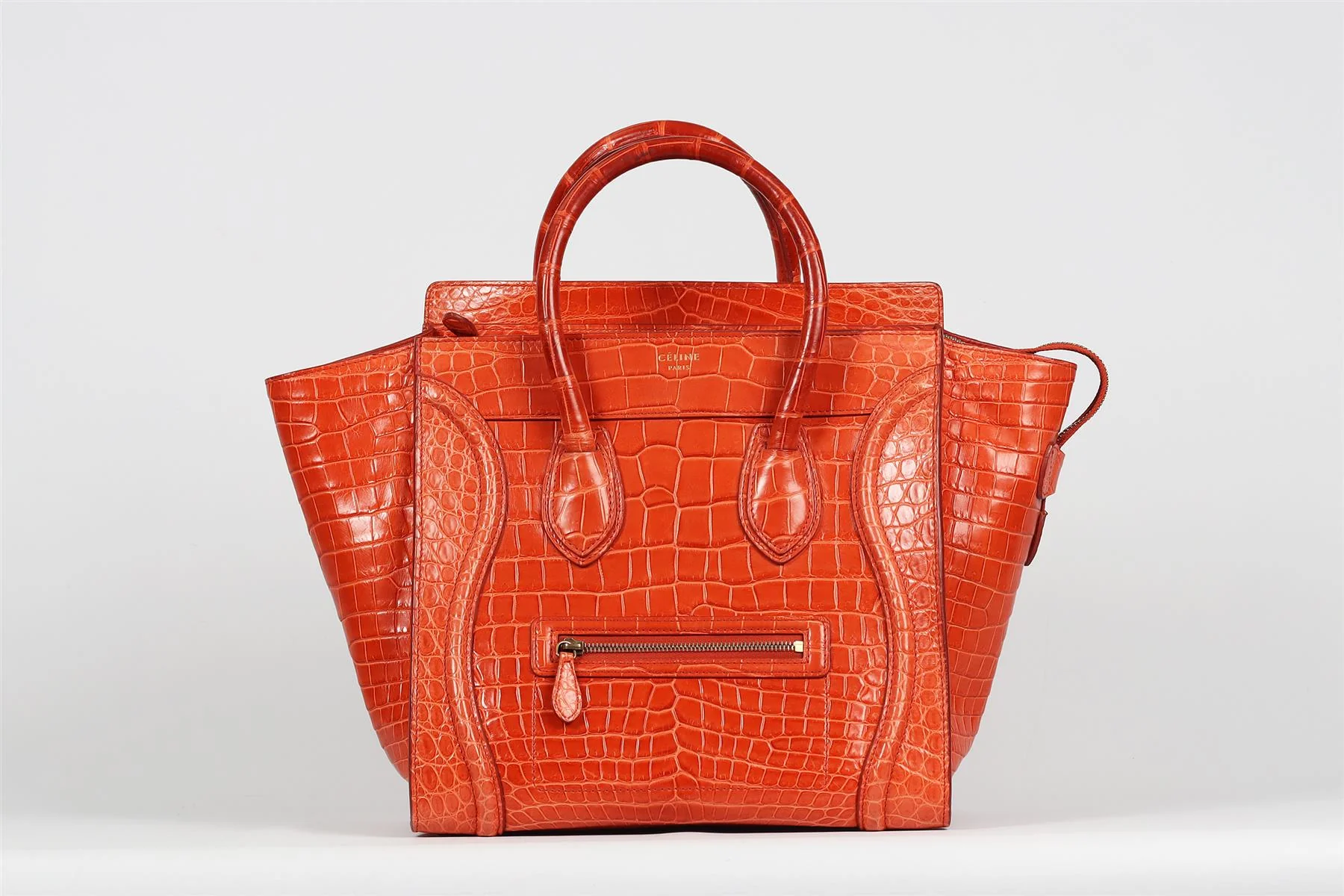 CELINE LUGGAGE MINI POROSUS CROCODILE TOTE BAG - Image 2
