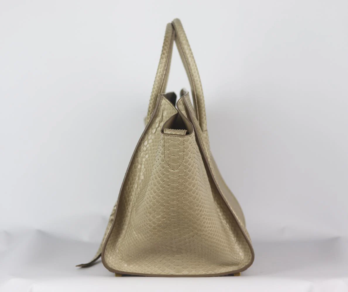 CELINE MEDIUM PYTHON PHANTOM LUGGAGE TOTE BAG - Image 4