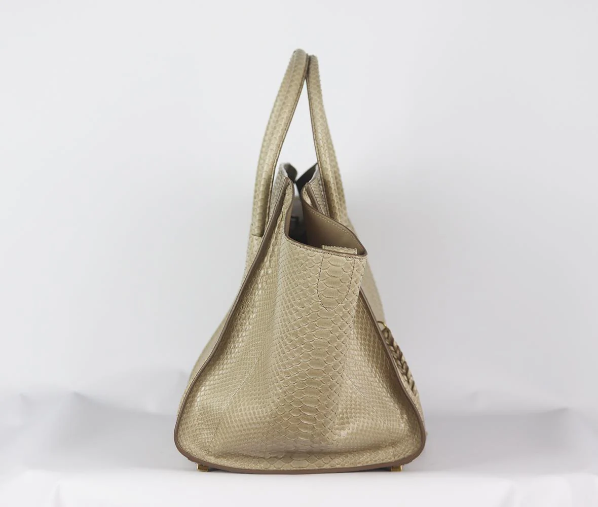 CELINE MEDIUM PYTHON PHANTOM LUGGAGE TOTE BAG - Image 5