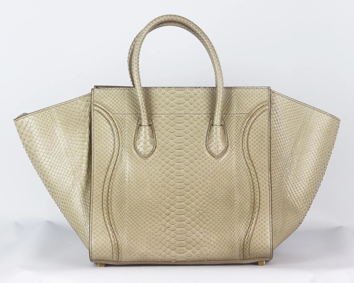CELINE MEDIUM PYTHON PHANTOM LUGGAGE TOTE BAG - Image 6