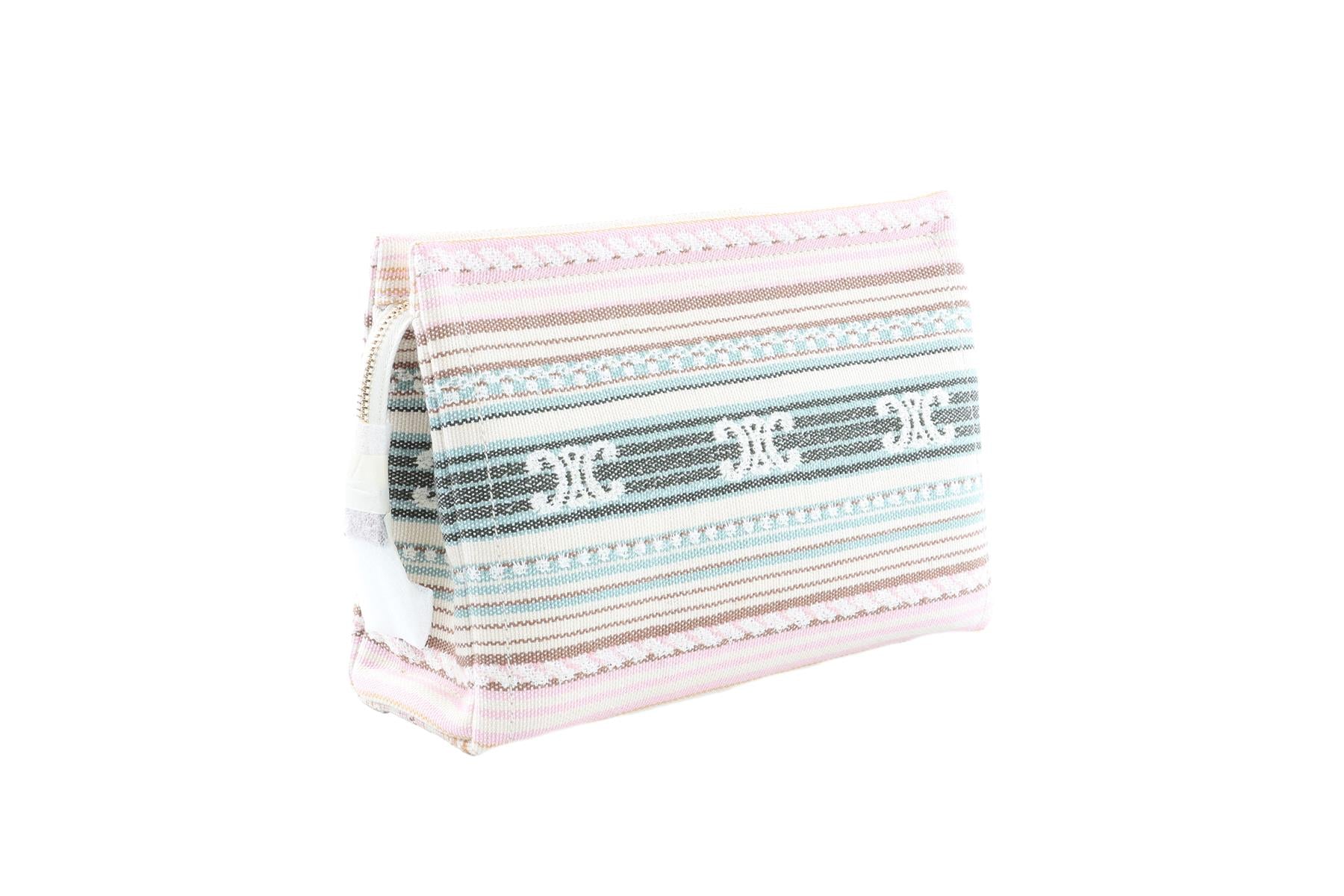 CELINE MULTI THAIS TRIOMPHE CANVAS POUCH - Image 3