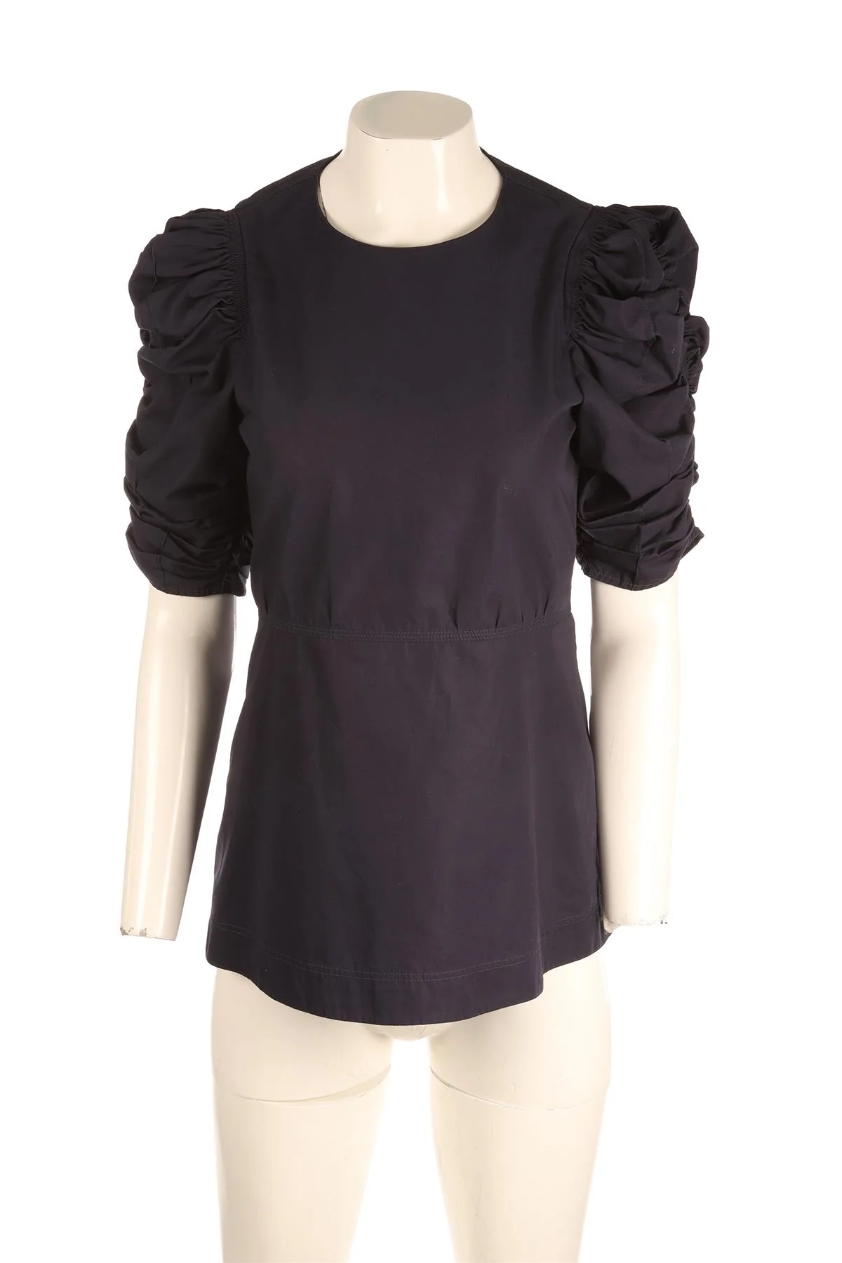 CELINE NAVY COTTON TOP FR 38 UK 10 - Image 2